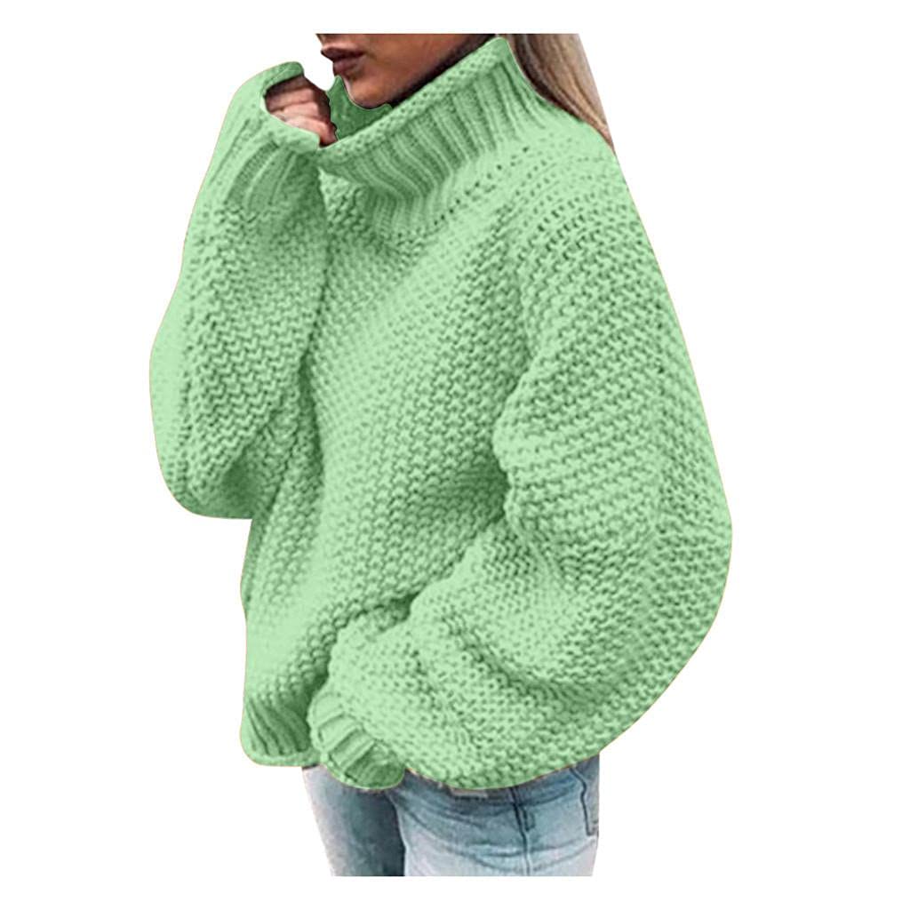 Women's Turtleneck Sweater - Soft Winter Pullover Top for Casual & Dressy Outfits | Loose Fit Basic Knit Shirt for Work, Date Night & Cold Weather Layering