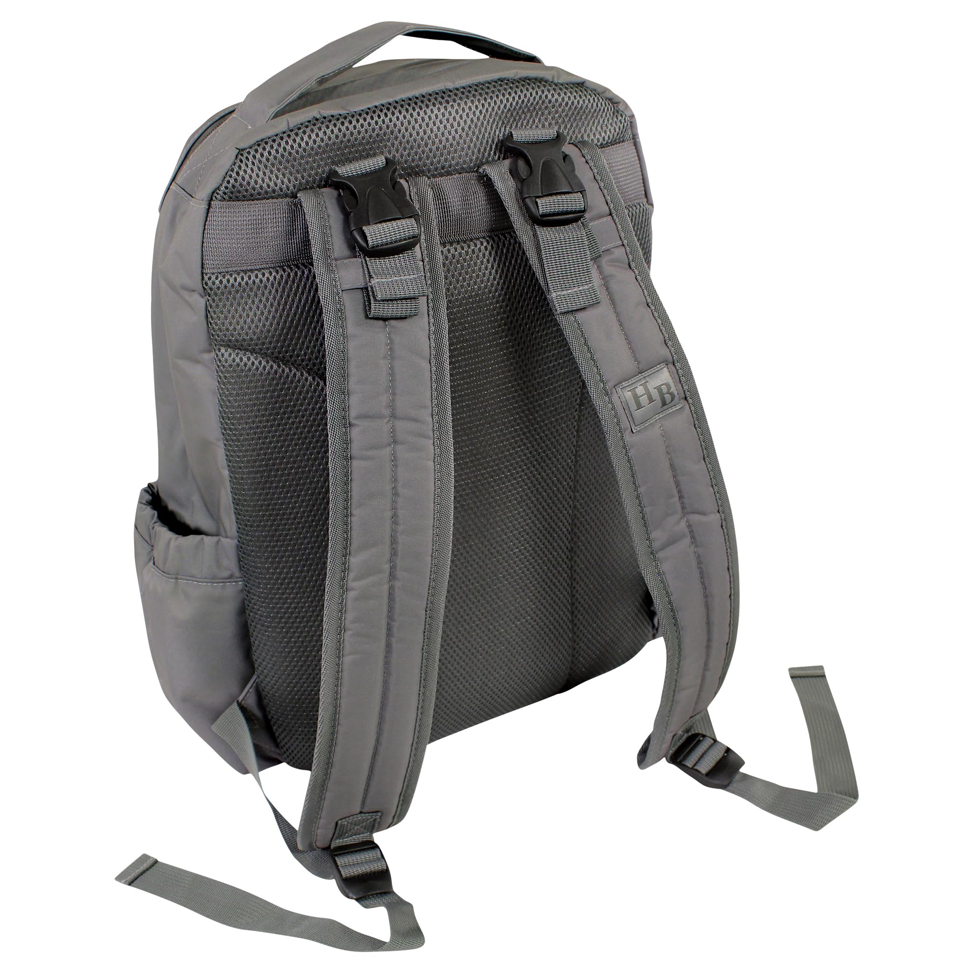 Hudson Baby Unisex Premium Diaper Backpack with Changing Pad - Charcoal Gray, One Size - Perfect for Travel, Daycare & On-the-Go Parents