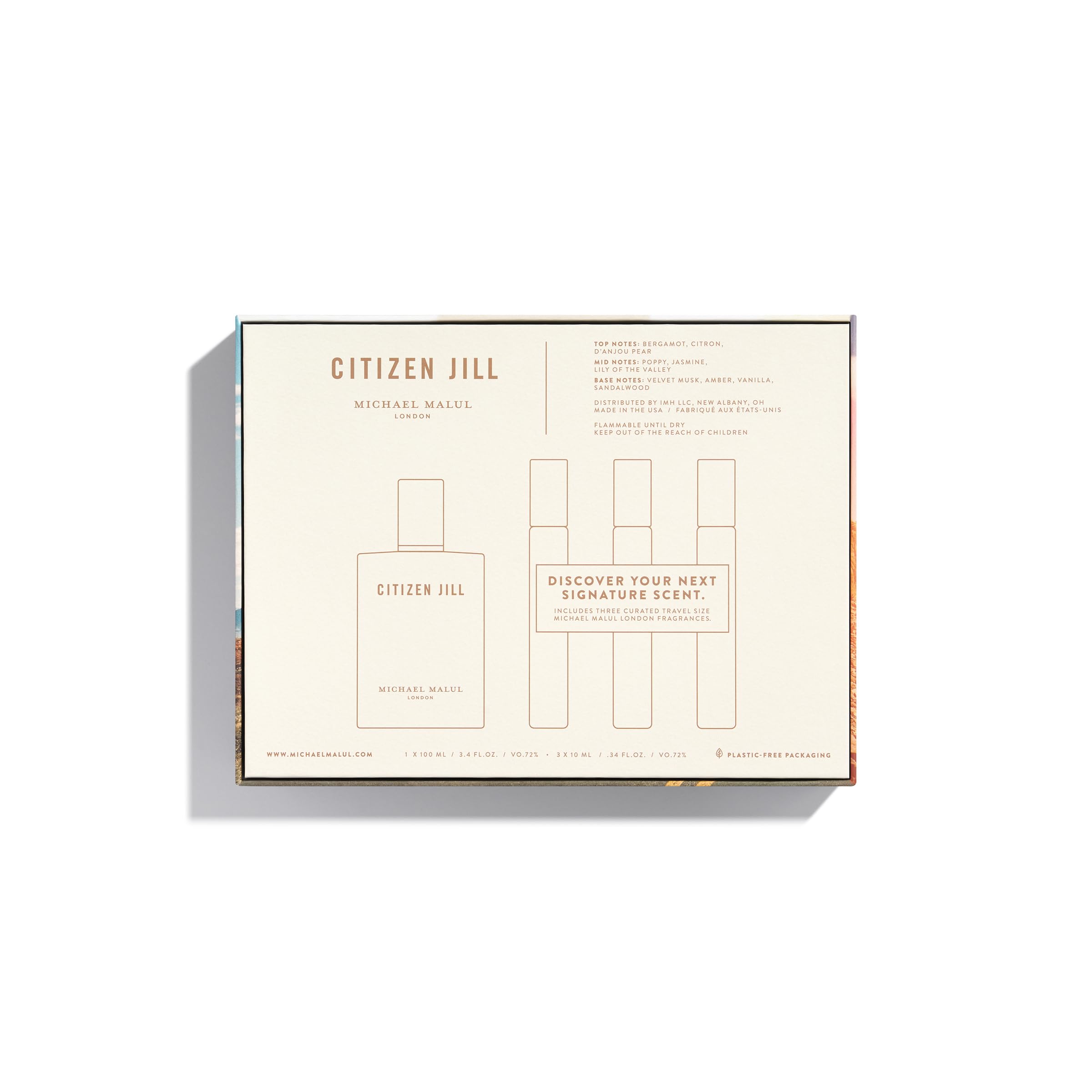 Michael Malul Citizen Jill Eau de Parfum Gift Set - 3.4oz & 0.34oz | Luxury Floral Fragrance for Women | Perfect for Gifting, Date Nights & Special Occasions
