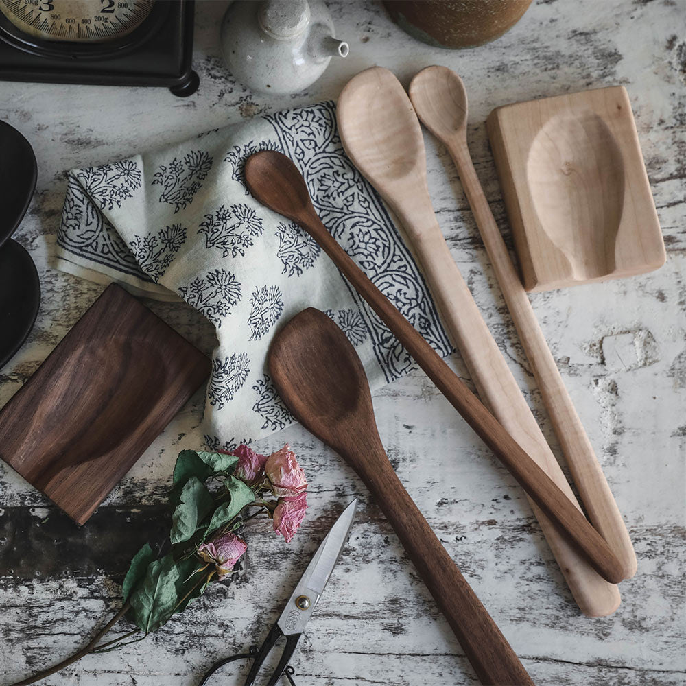 Hand Carved Maple Wood Tasting Spoon - Perfect for Wine, Cheese, Olive Oil & Gourmet Food Tasting - Elegant Kitchen & Dining Accessory