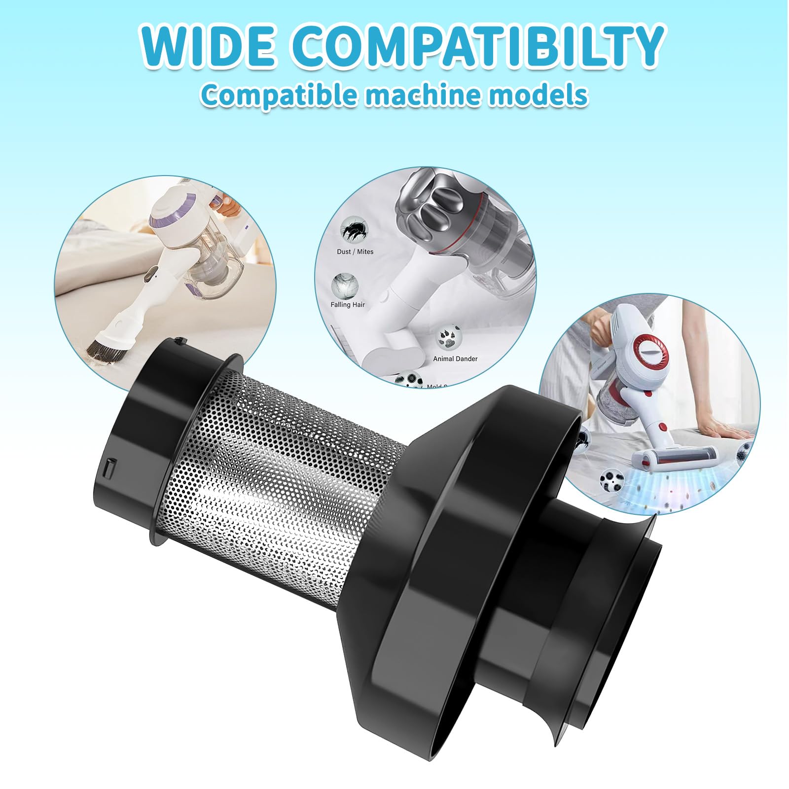 Tineco A10/A11/S11/S12 Vacuum Filter Holder - Washable Mesh for Home Cleaning