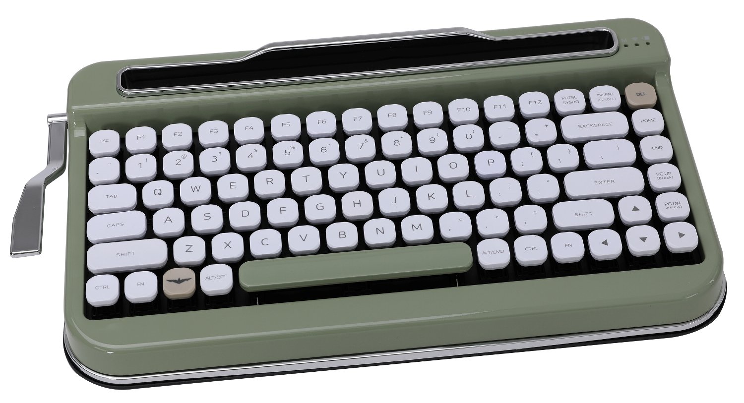 Premium Bluetooth Keyboard with Diamond Keycaps - Cherry MX Red Switches, Olive Green (US Layout) | Wireless Mechanical Keyboard for Office, Gaming & Travel