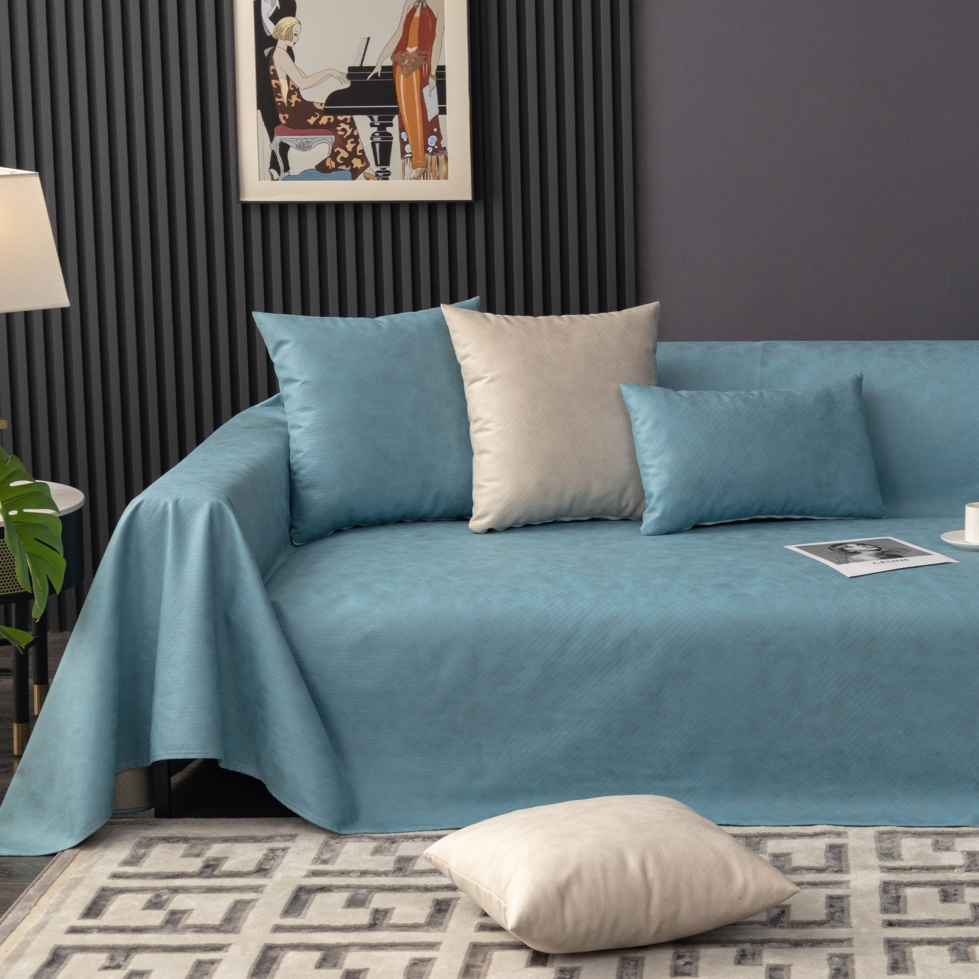 Durable Waterproof & Scratch-Resistant Anti-Slip Sofa Cover for Pets - Perfect for Homes with Dogs, Cats, and Active Families