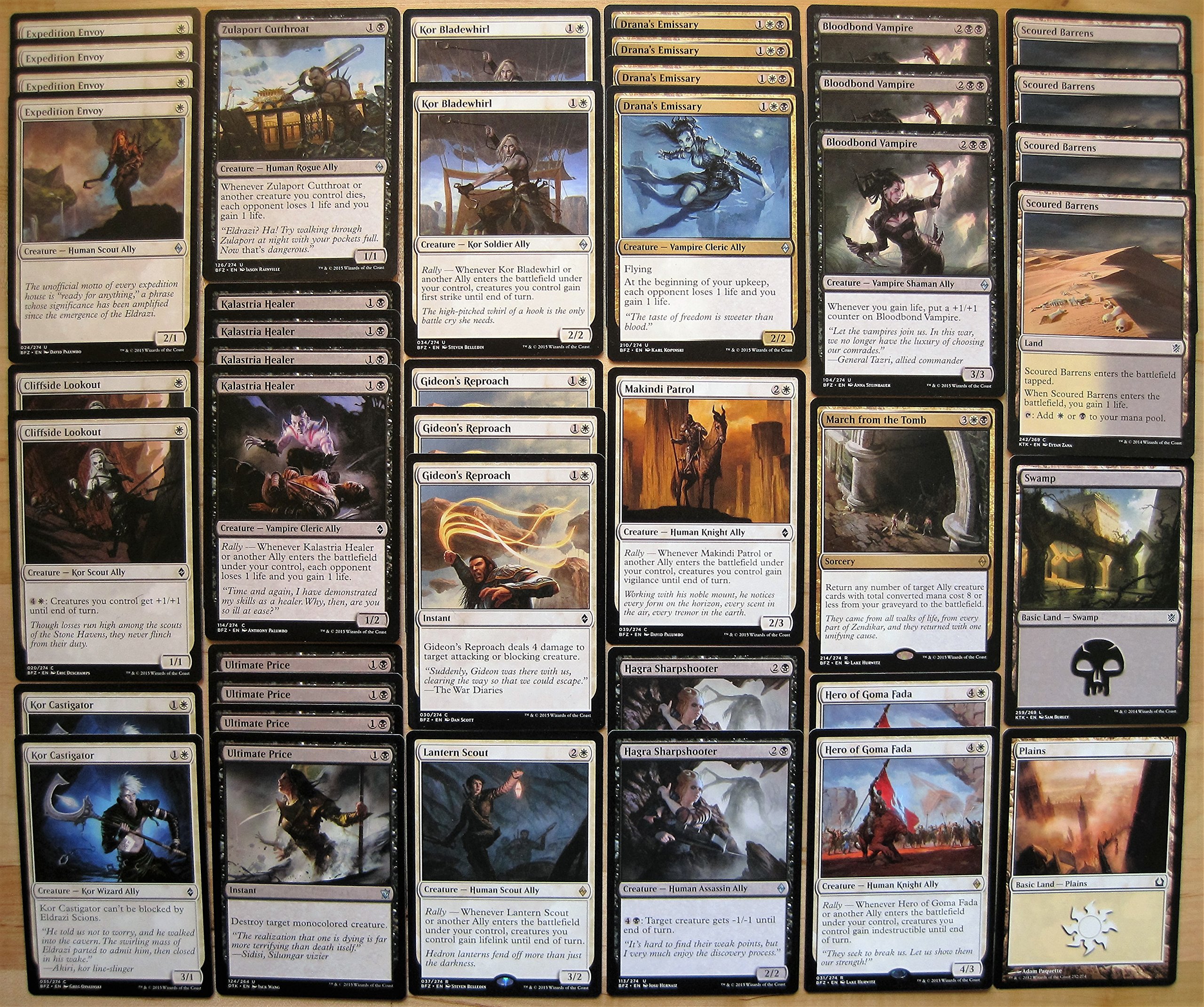 Magic: The Gathering Black White Ally Deck - Standard Legal MTG Cards for Modern & Commander Gameplay