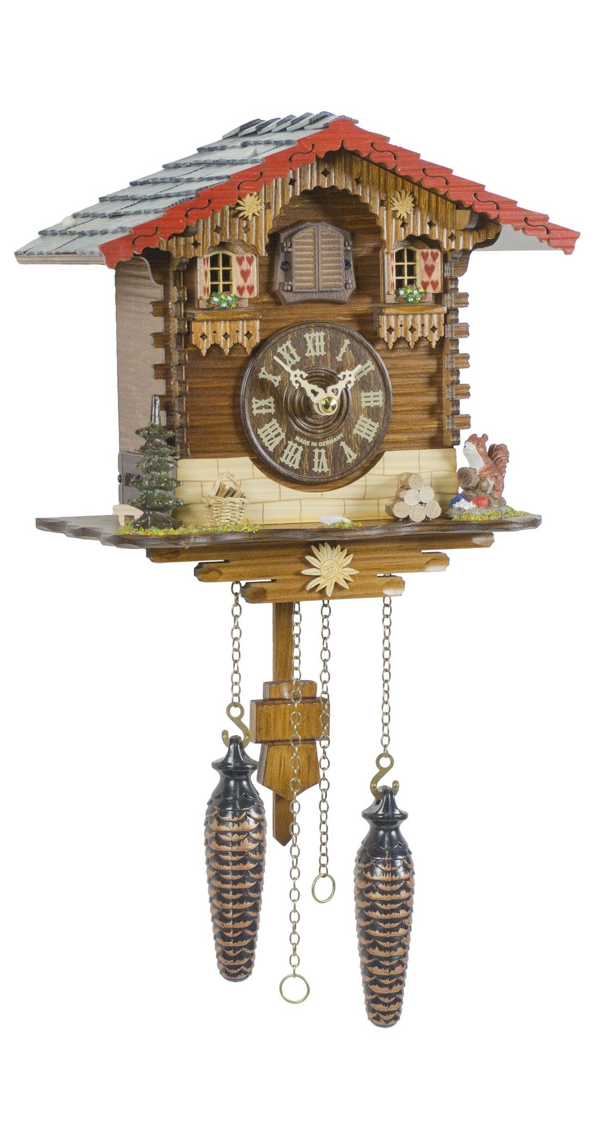 Authentic Trenkle Quartz Cuckoo Clock - Swiss Chalet Style with Musical Movement | Perfect for Home Decor, Gift & Traditional European Atmosphere