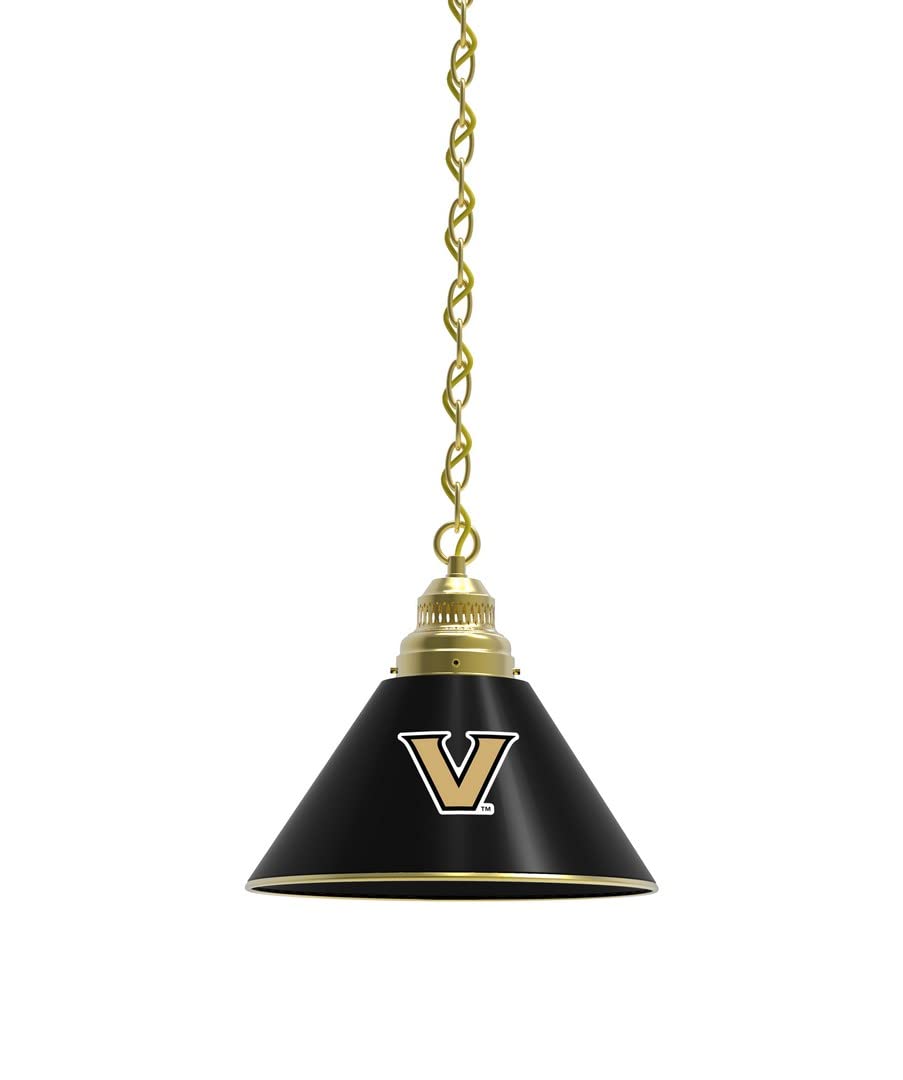 Vanderbilt University Themed Single Shade Pendant Light - Holland Bar Stool Co. - Perfect for College Dorm Decor, Game Room Lighting & Alumni Gifts