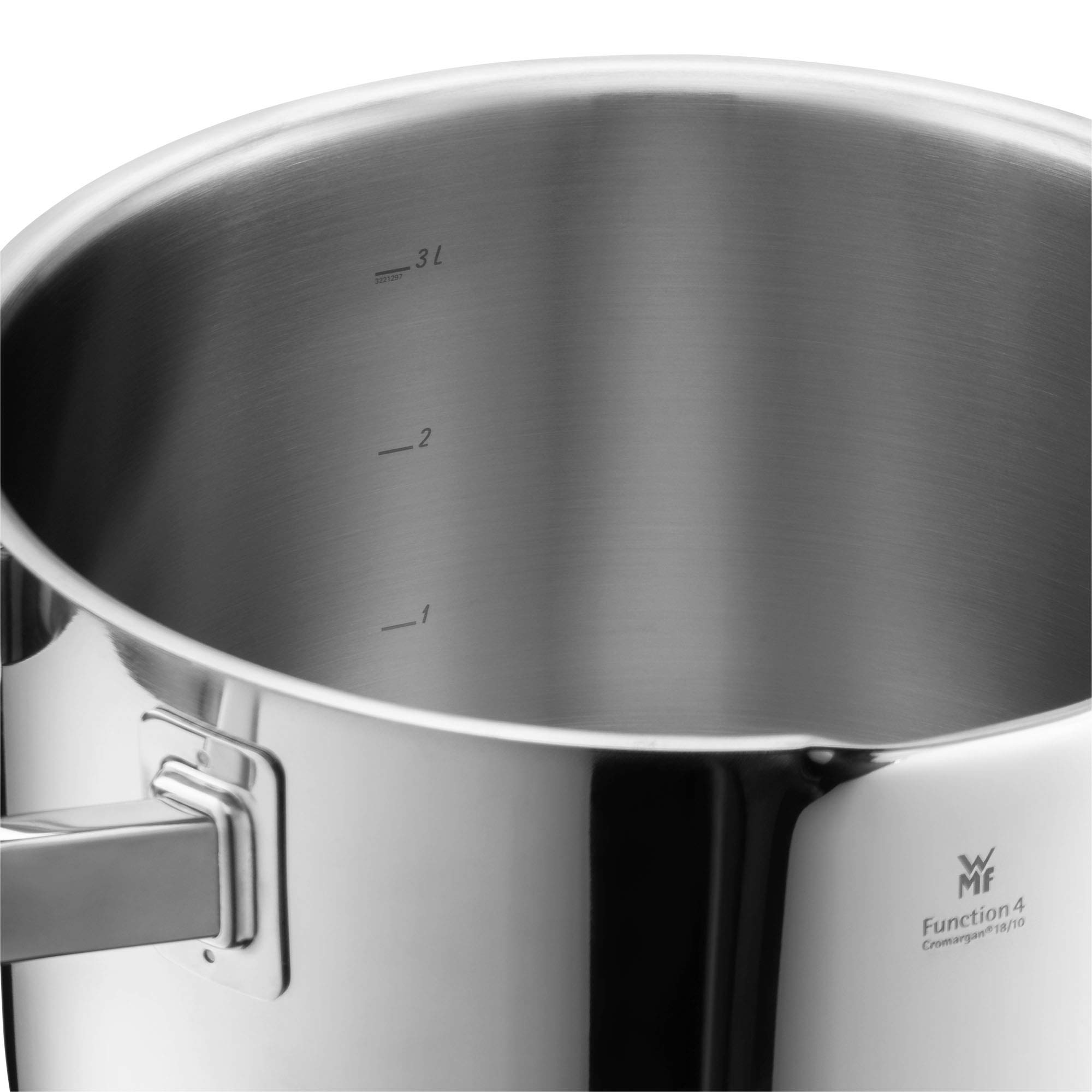 WMF 16cm Stainless Steel Sauce Pan with Lid - 1.4L Capacity, Brushed Finish, Induction Compatible, Dishwasher Safe - Perfect for Cooking Sauces, Soups & Small Meals on Gas, Electric & Induction Stovetops