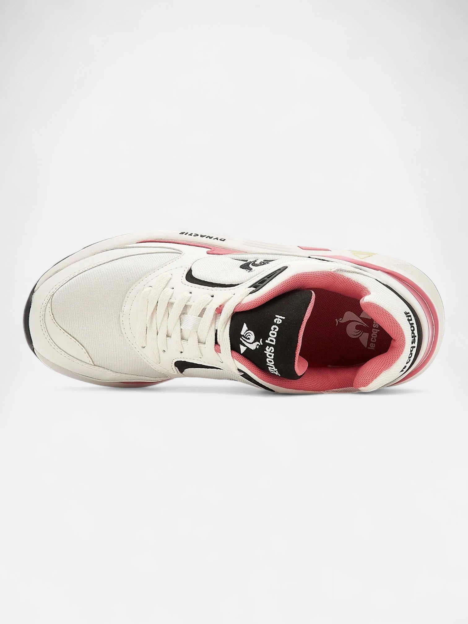 Le Coq Sportif LCS R1100 Nineties Sneakers - White & Pink Retro Running Shoes for Women | Casual Wear, Gym, Street Style