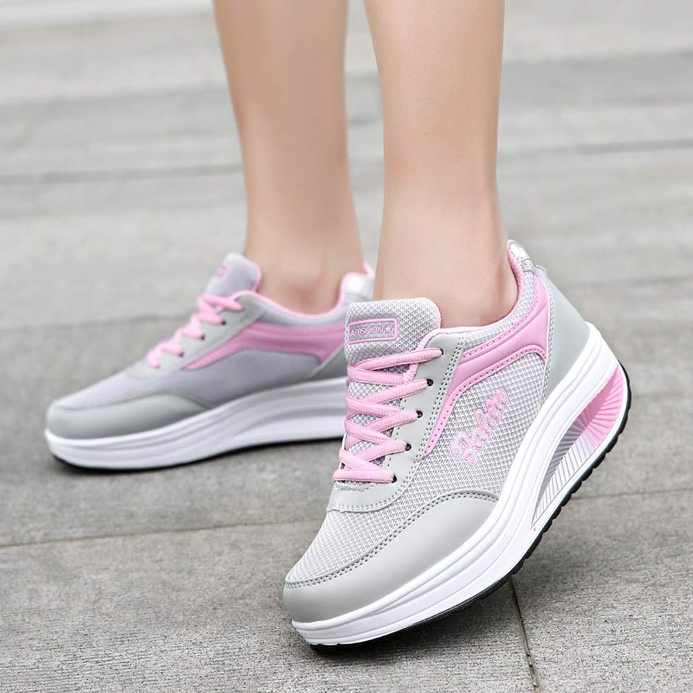 Breathable Mesh Women's Fashion Sneakers - Lightweight Soft Sole Winter Sports Shoes for Running, Walking & Gym Workouts