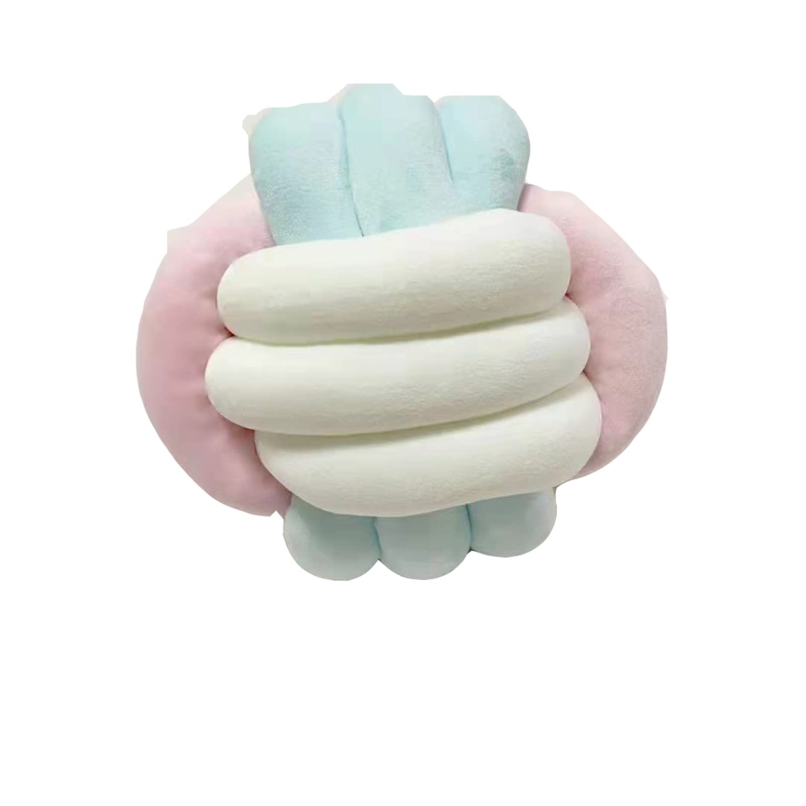 Soft Plush Round Knot Ball Pillow - Comfortable Waist & Back Support Cushion, Cozy Throw Pillow for Kids Room Decor, Cute Stuffed Toy & Baby Photography Prop (Dark Color) - Perfect for Home, Office, Nursery & Photo Shoots