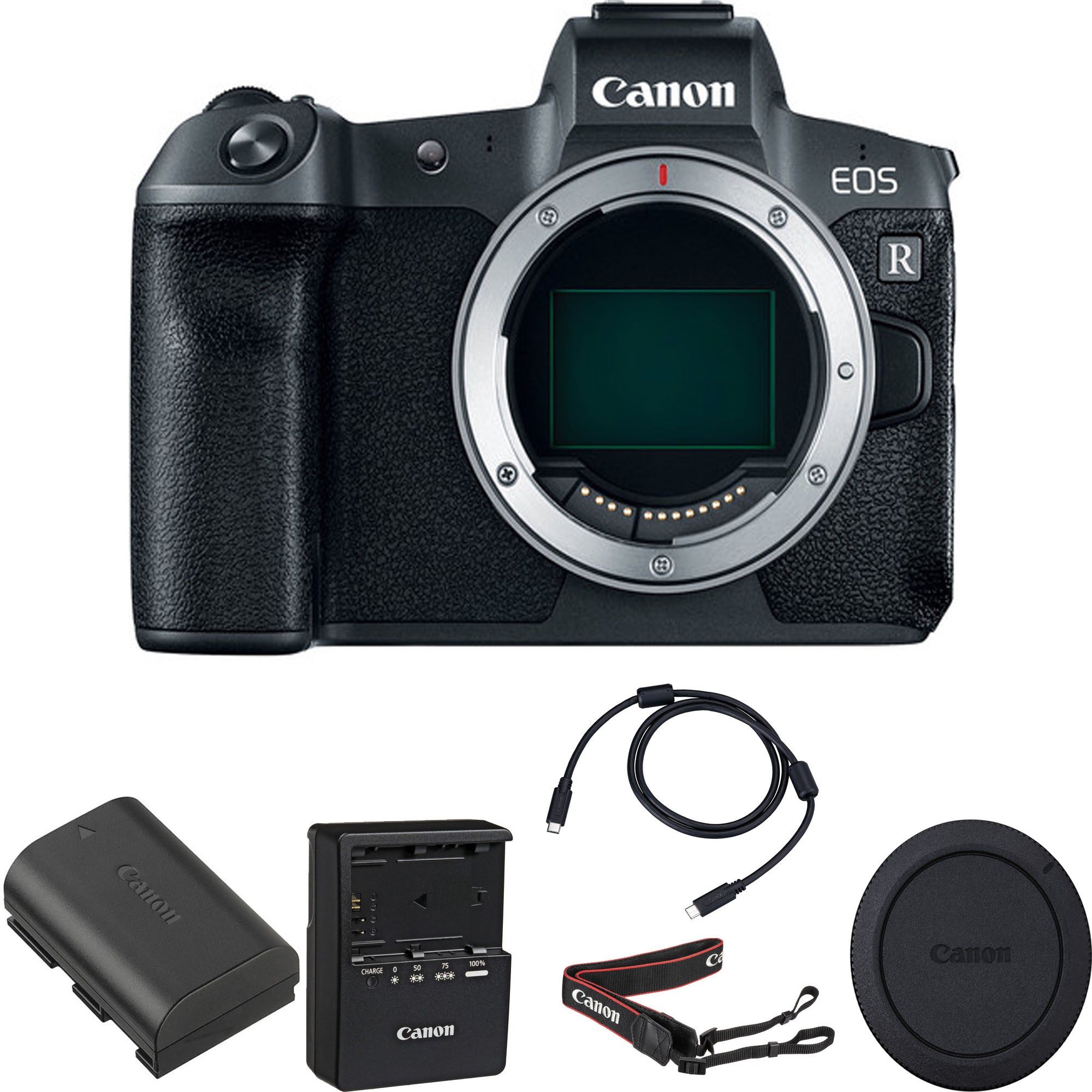 Canon EOS R Mirrorless Digital Camera Body Only - 30.3MP Full Frame CMOS Sensor, 4K Video, Dual Pixel AF - Perfect for Travel Photography & Vlogging (USA Version)