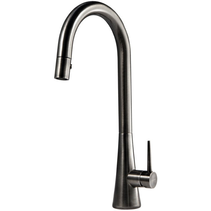 Hamat SEPD 1000 PW Serenity Dual Function Pull Down Kitchen Faucet in Pewter - Modern Touchless Design for Easy Cooking & Cleaning in Your Home Kitchen