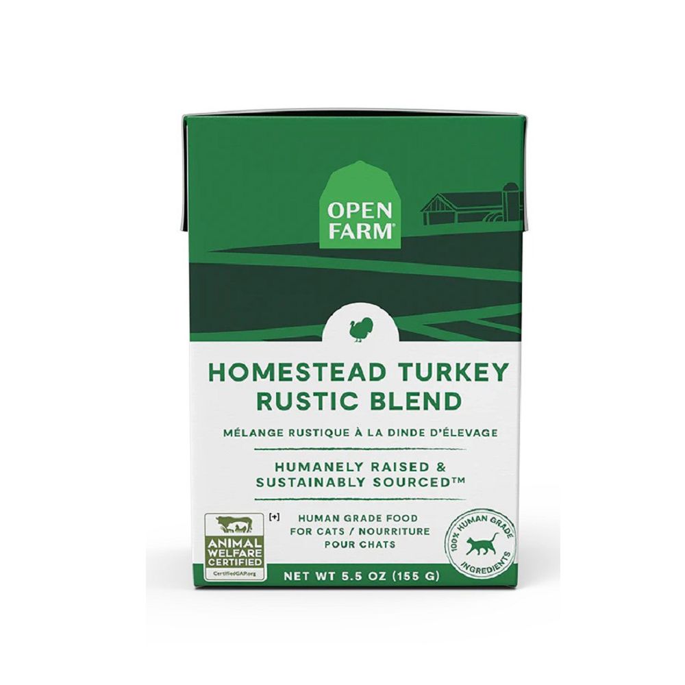 Premium Homestead Turkey Rustic Blend Cat Food Pouch - Grain-Free Natural Recipe for Indoor & Outdoor Cats - Perfect for Travel, Hiking, and Daily Feeding