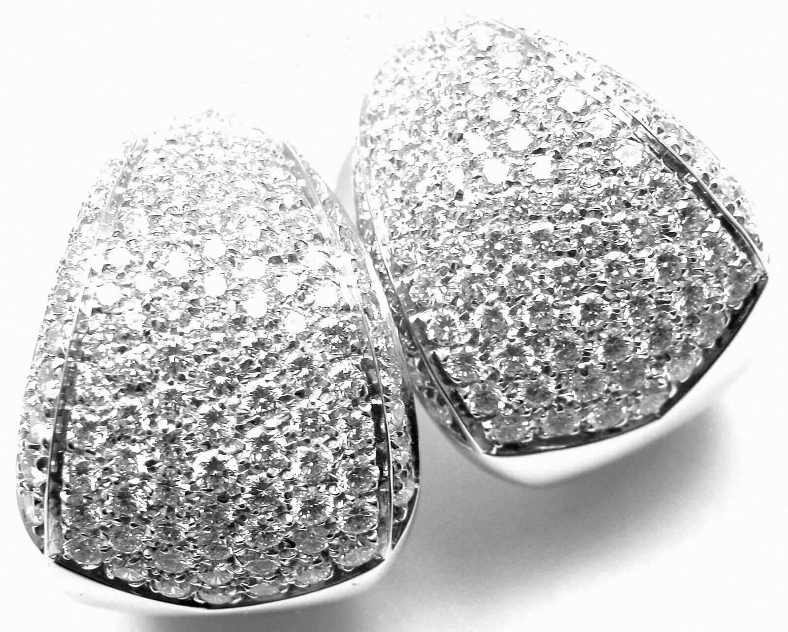 Authentic Damiani Da Definire 18k White Gold 3.09ct Diamond Earrings - Luxury Women's Jewelry for Weddings, Anniversaries & Special Occasions