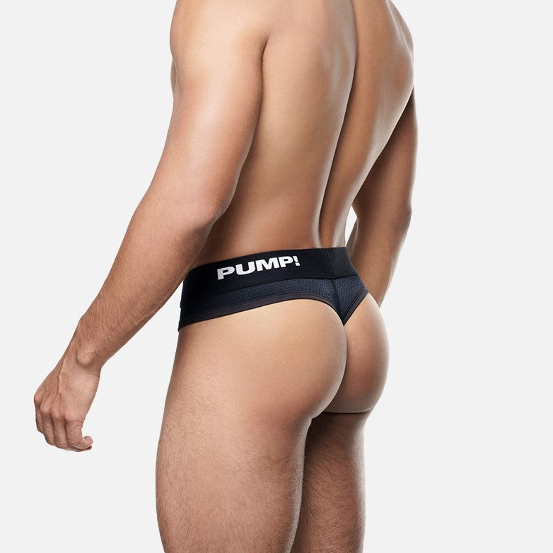 PUMP! Classic Mesh Thong Black - Sexy Comfortable Underwear for Women, Perfect for Daily Wear, Workout & Special Occasions