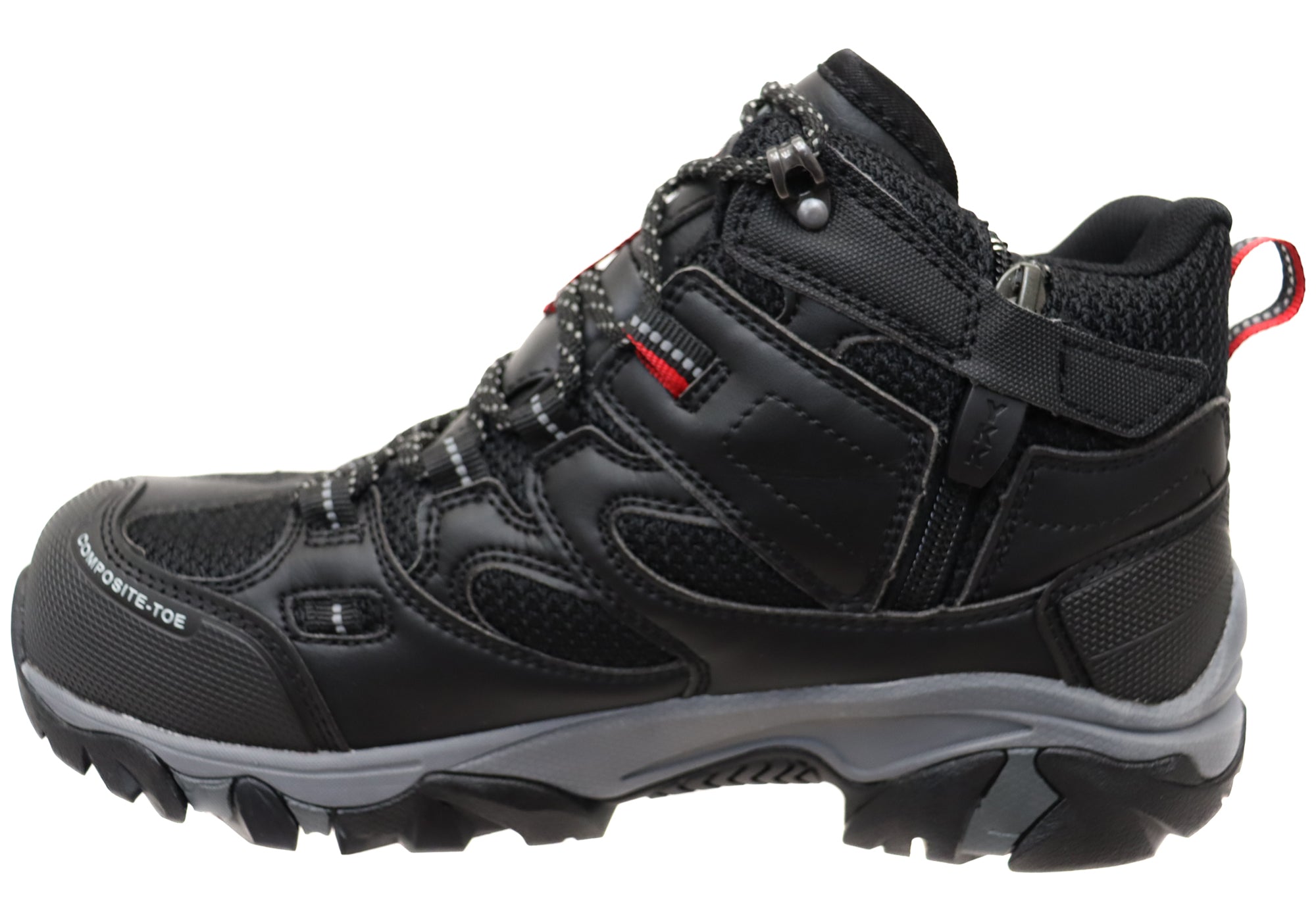 Magnum Men's XT Boron Mid Composite Toe Work Boots - Safety Lace Up Boots for Construction, Warehouse & Industrial Work