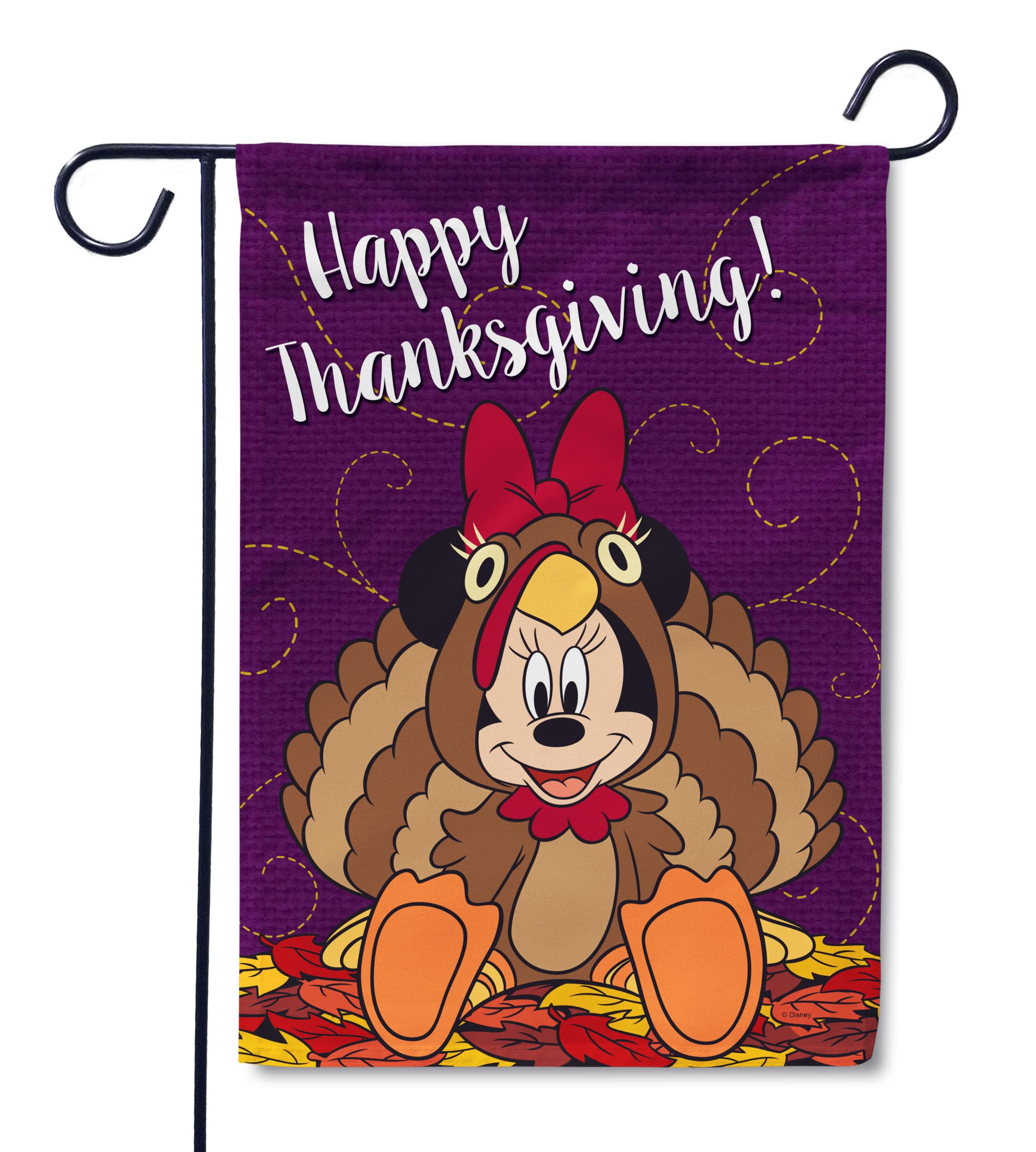 Disney Minnie Mouse Happy Thanksgiving Garden Flag 12.5