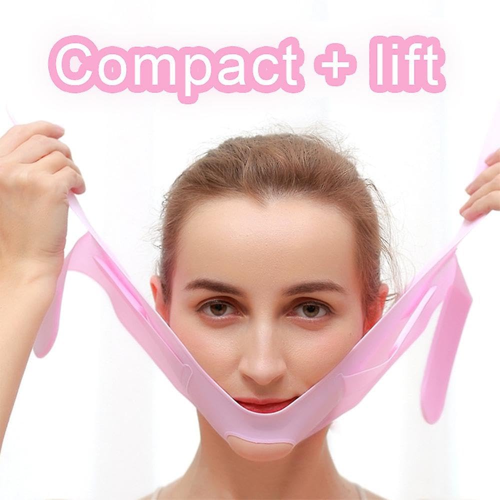 SWAMINE V-Line Lifting Face Mask - Double Chin Reducer & Skin Tightening for Women & Men | Cheek, Chin & Neck Slimming Belt (1 Count) | Perfect for Home Spa, Anti-Aging & Facial Contouring