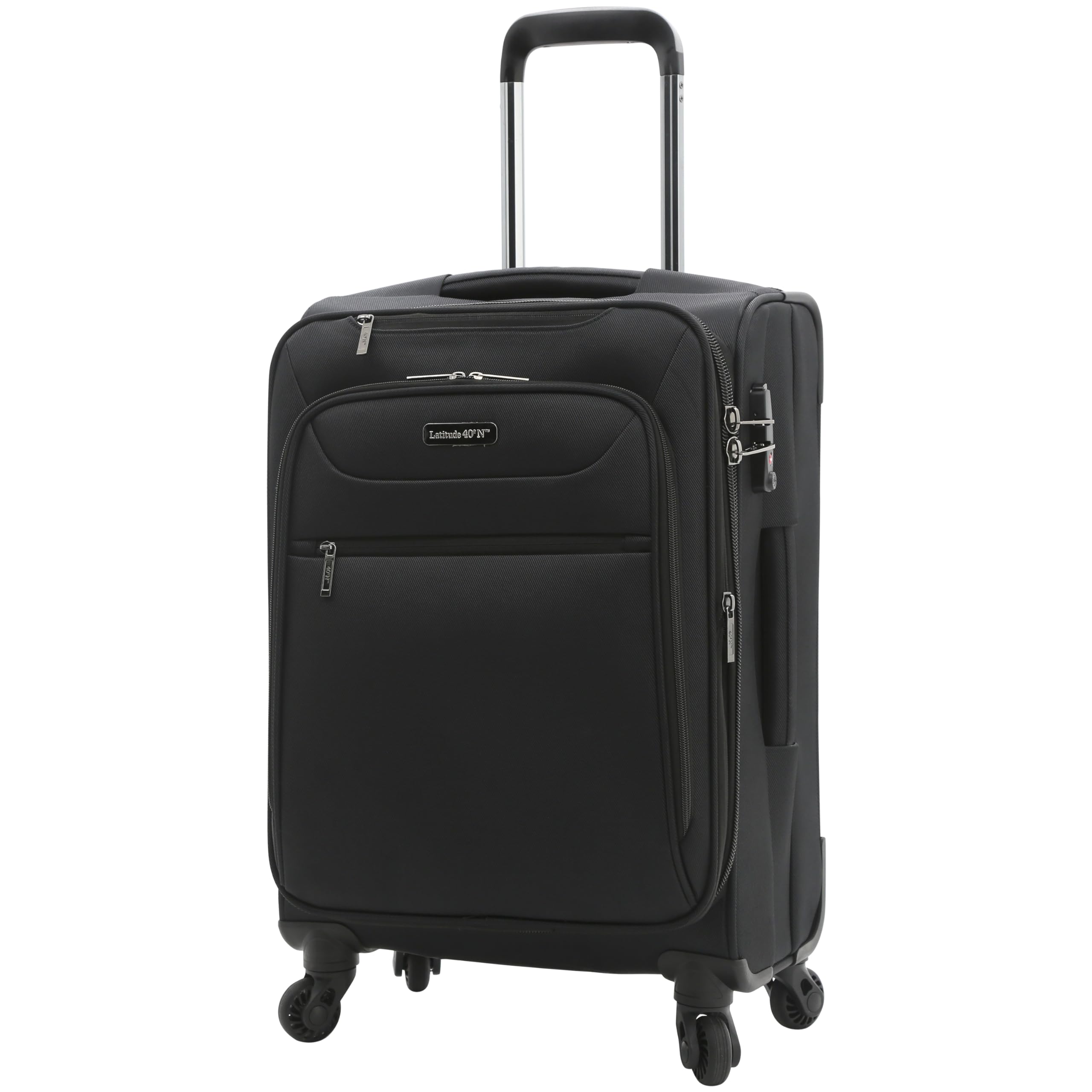 Travelers Club Explorer Expandable 28-Inch Check-In Luggage - Black Suitcase for Air Travel, Business Trips & Vacation Packing
