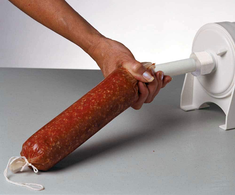 10Lb Commercial Sausage Stuffer Maker - Heavy Duty Meat Filler Machine with Variable Speed - Made in USA - Perfect for Butcher Shops, Home Kitchens & BBQ Parties