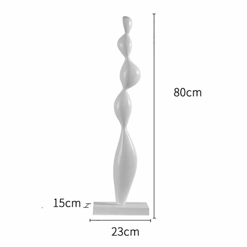 Abstract Wooden Sculptures - Handcrafted Modern Art Decor for Living Room, Bedroom & Office - Unique Home Ornament Gift for Housewarming & Interior Design
