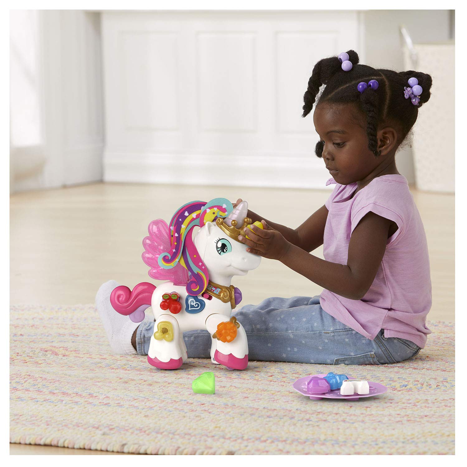 VTech Starshine The Bright Lights Unicorn - Interactive Light-Up Toy for Kids with Music & Learning Games | Perfect for Birthday Gifts, Pretend Play & Early Childhood Development