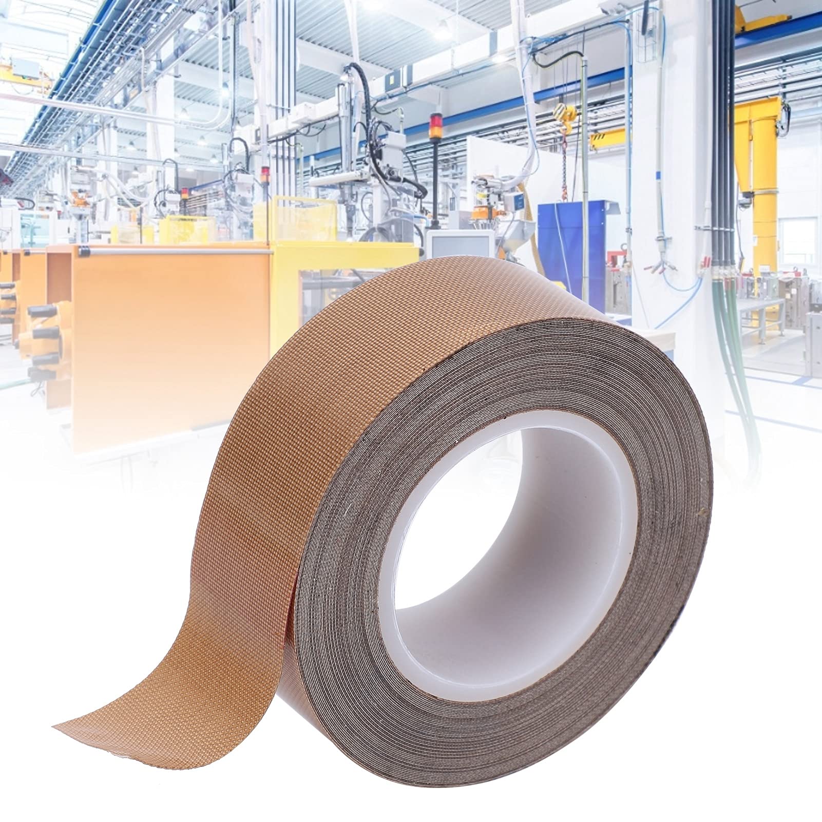 High Temperature PTFE Tape Roll - 0.25mm x 19mm x 10m Teflon Sealing Tape for Vacuum Sealer Machines, Plumbing, Pipe Threads & DIY Projects - Heat Resistant, Leak Proof & Durable