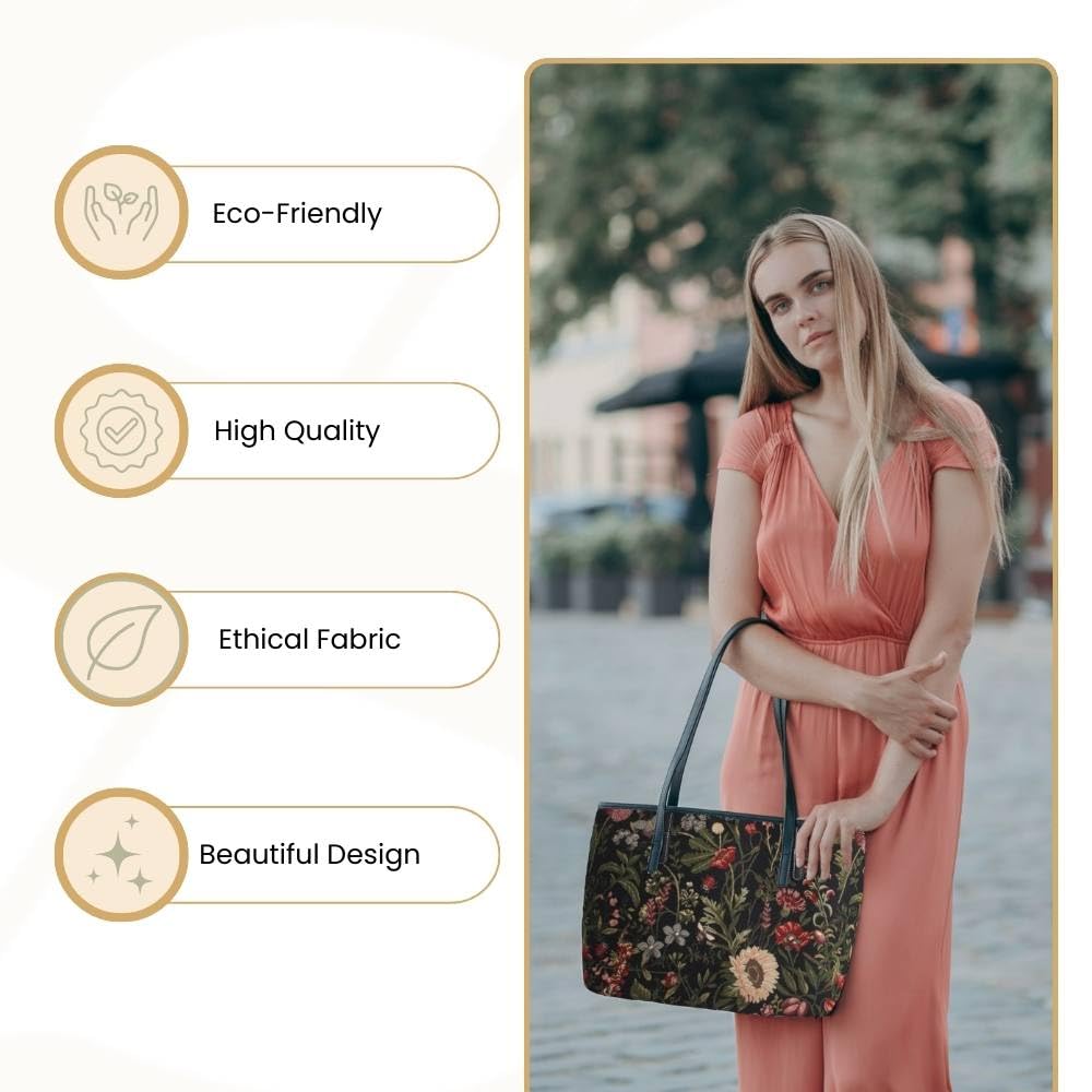 Signare Women's Tapestry Shoulder Tote Bag - Stylish & Durable Handbag for Work, Travel, Shopping & Daily Use | Perfect for Office Commute, Beach Trips & Weekend Errands