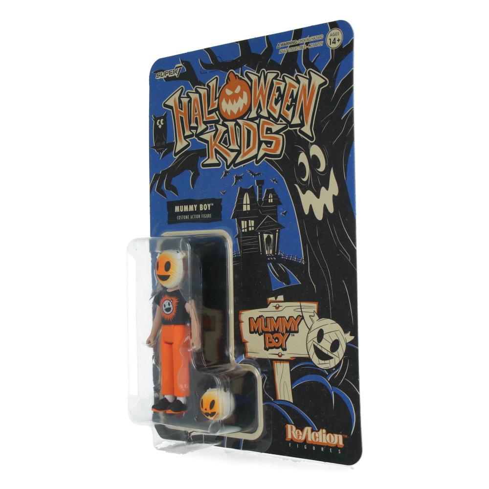 Super7 Mummy Boy Halloween Kids ReAction Figure - Spooky Toy for Boys & Girls, Perfect for Trick-or-Treating & Collecting