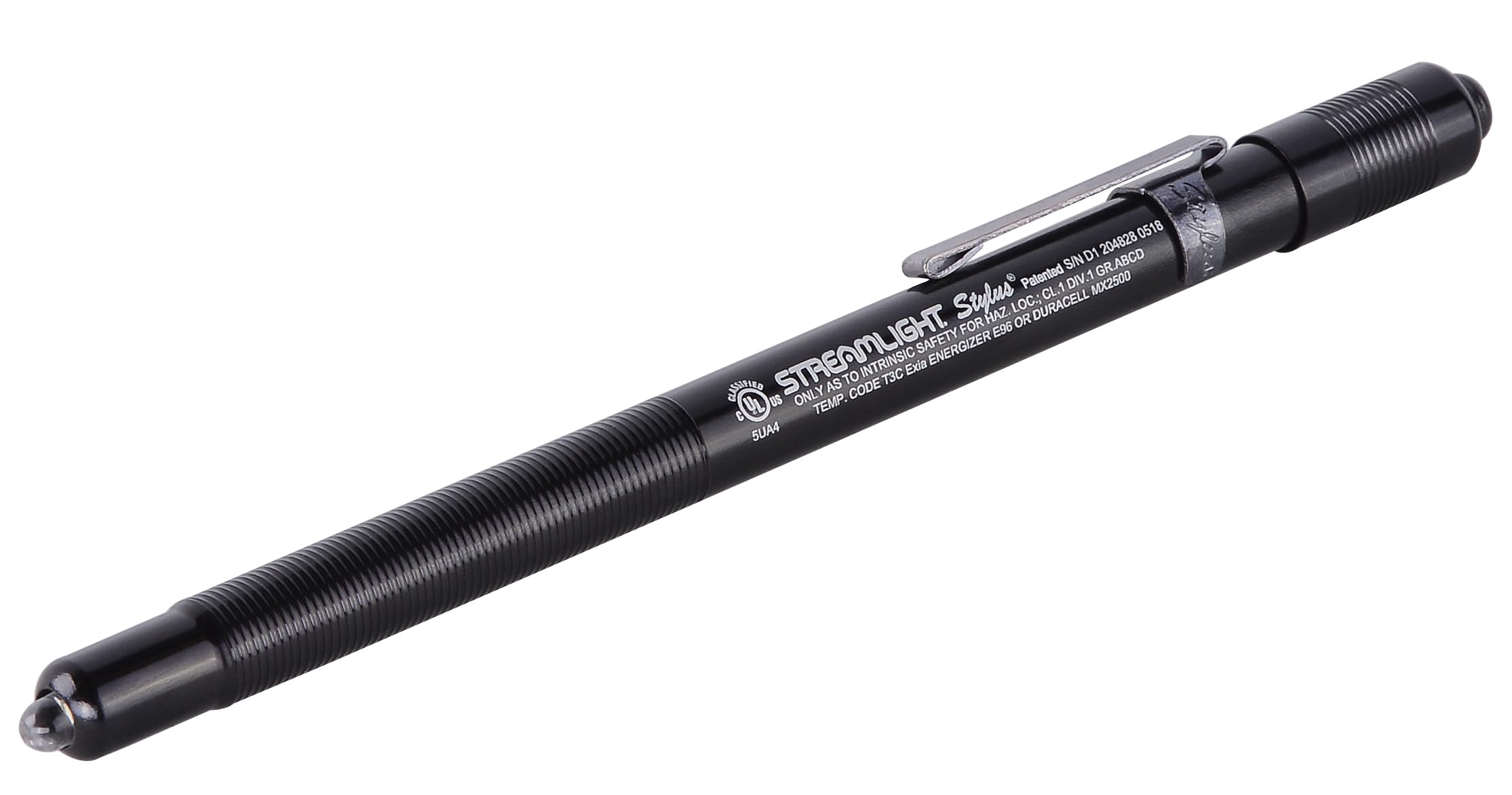 Streamlight 65058 Stylus 11-Lumen LED Pen Light - Black | UL Listed White LED with 3 AAAA Batteries | Perfect for Mechanics, Electricians & Emergency Use