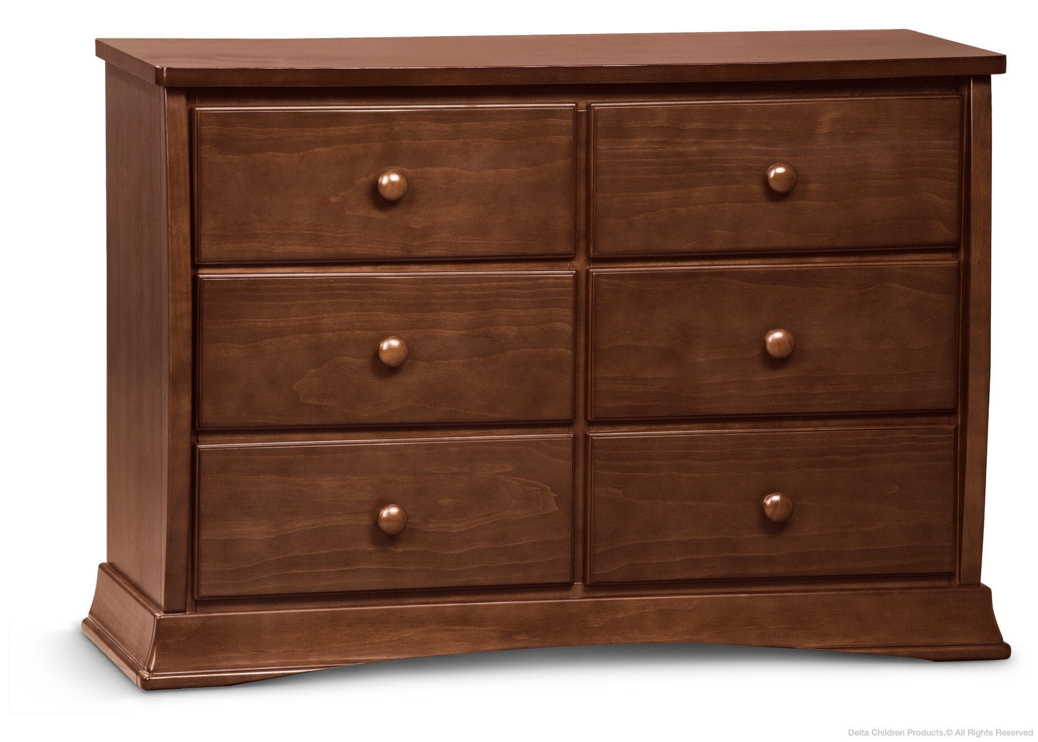 Stylish Bentley 6-Drawer Wooden Dresser for Bedroom - Modern Storage Chest with Smooth Gliding Drawers | Perfect for Master Bedroom, Guest Room & Nursery Organization