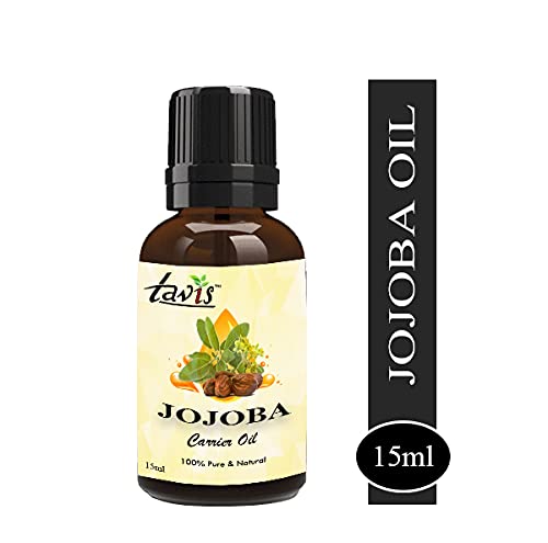 Organic Jojoba Oil 15ml - 100% Pure, Cold Pressed & Unrefined for Hair, Skin & Nails - Natural Moisturizer for Face, Body & Scalp Care - Perfect for DIY Beauty, Massage & Aromatherapy