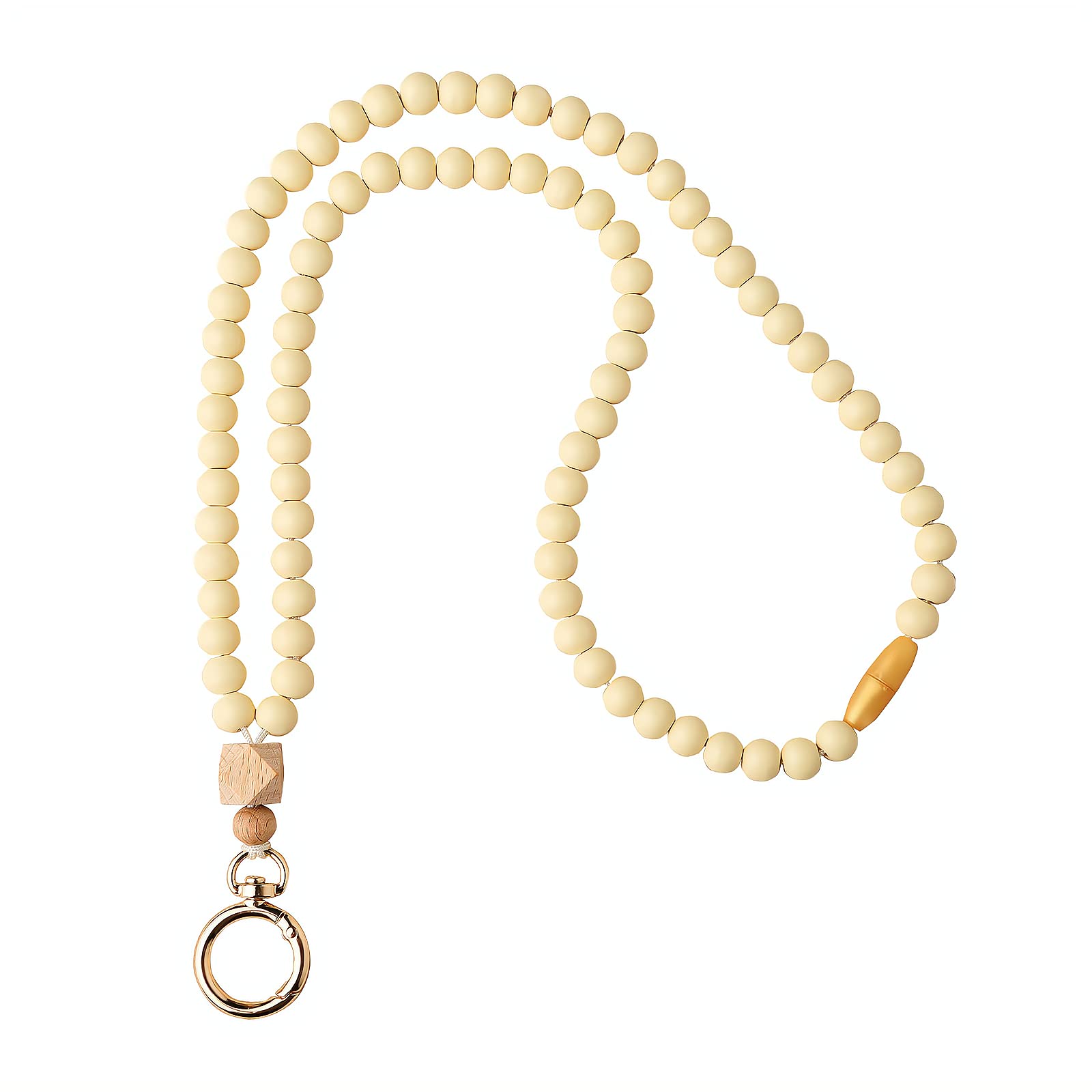 Boho Beaded Teacher Lanyard for ID Badges & Keys - Fashion Nurse Necklace for Work & School