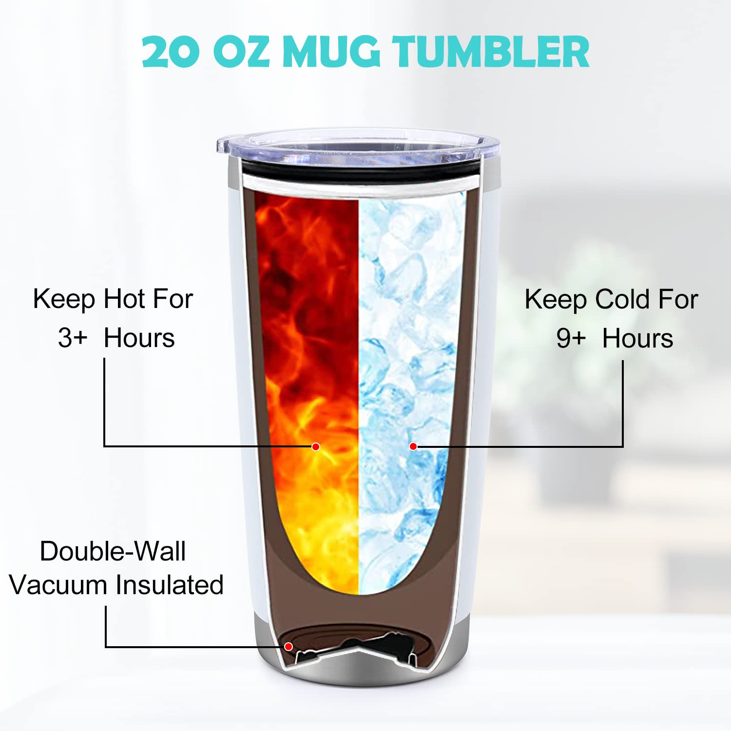 Best Teacher Gifts - 20oz Insulated Tumbler for Women | Perfect for Appreciation Day & Christmas