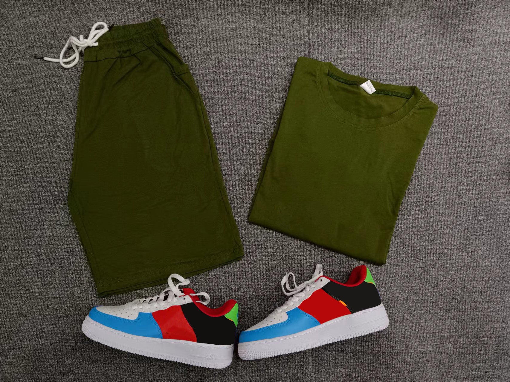 Men's Casual Short Sleeve T-Shirt & Athletic Shorts Set - Comfortable Summer Outfit for Gym, Running, Beach & Lounge Wear