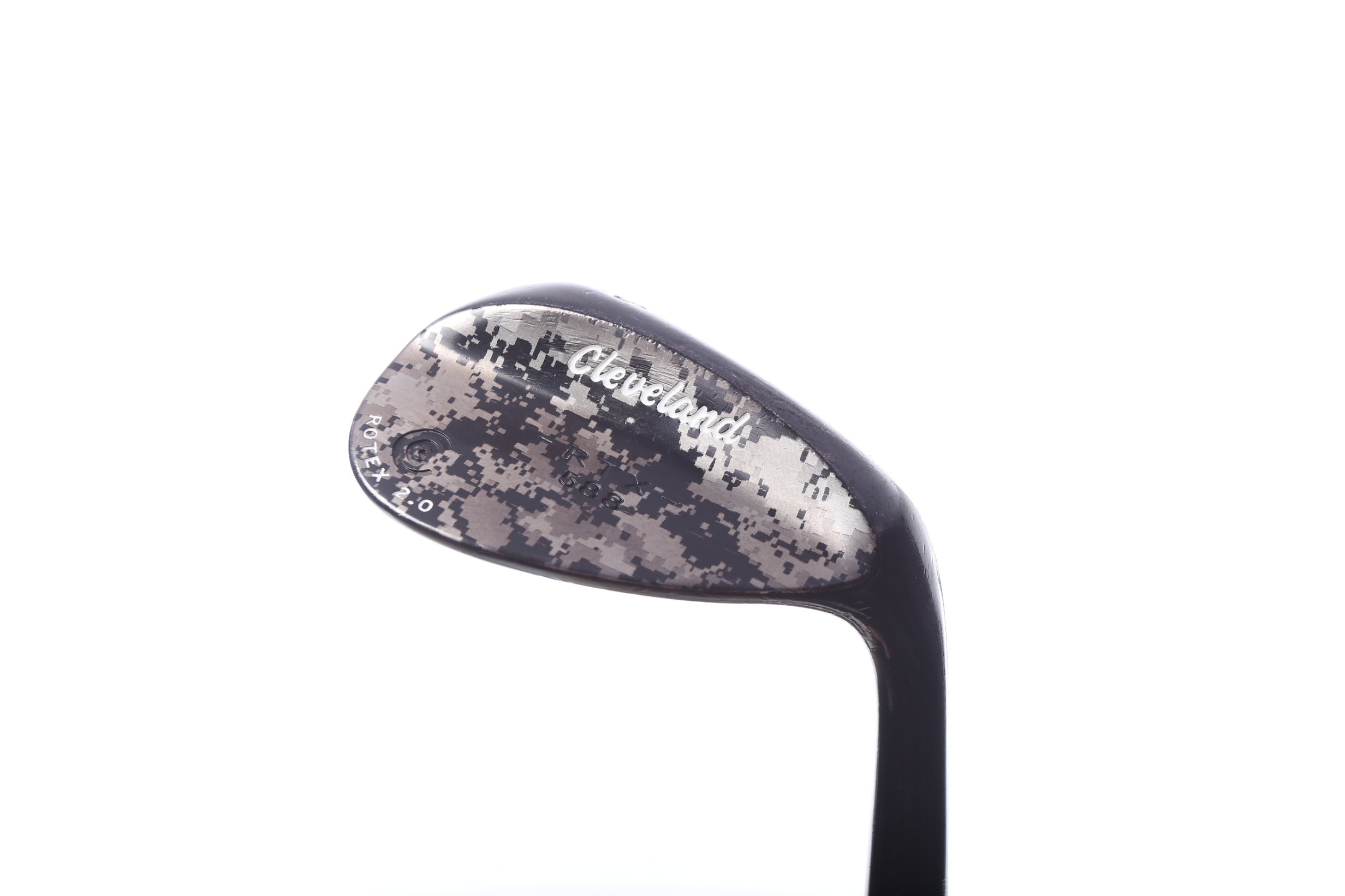 Used Cleveland 588 RTX 2.0 CB Black Camo Blue/Yellow Sand Wedge Golf Club - 56° Stiff Flex Right Handed - Perfect for Bunker Shots & Short Game Improvement