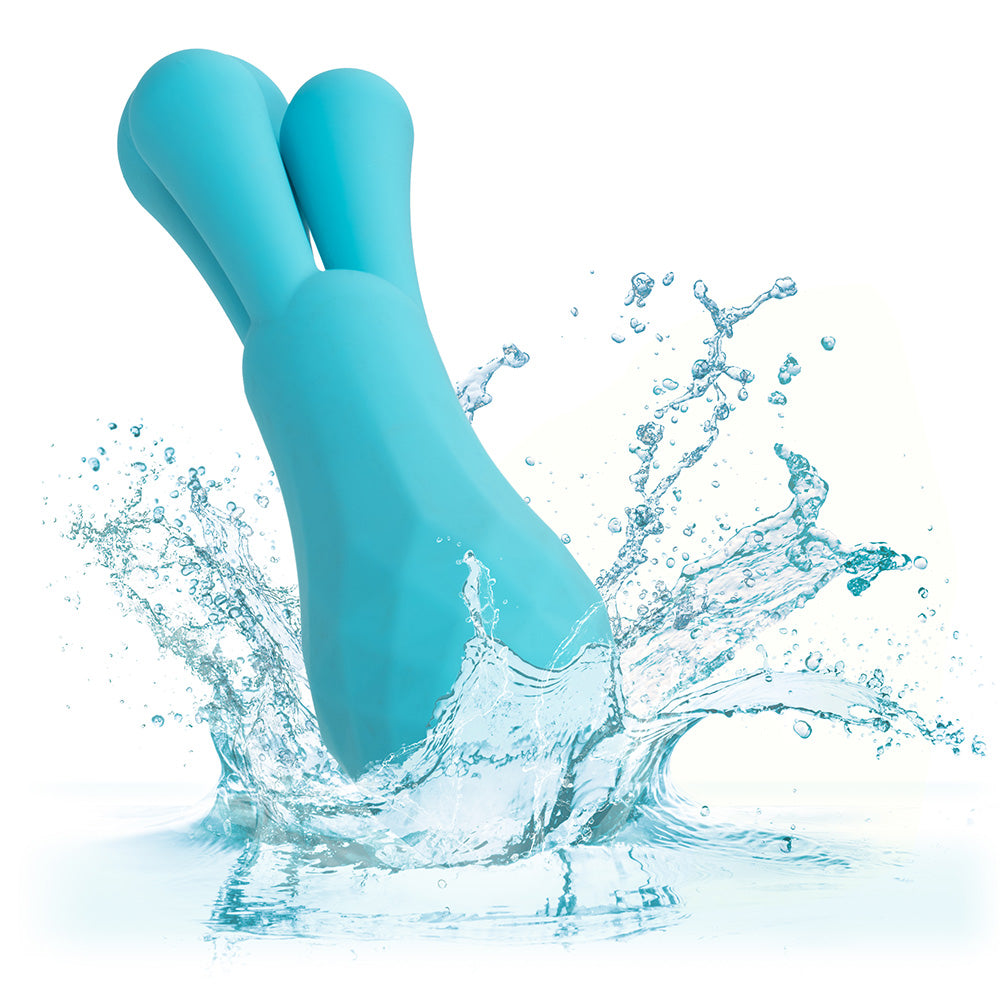 Gia Vibrating Waterproof Silicone Triple Teaser - Sensual Massager for Couples & Solo Play - Perfect for Bedroom Fun & Intimate Moments