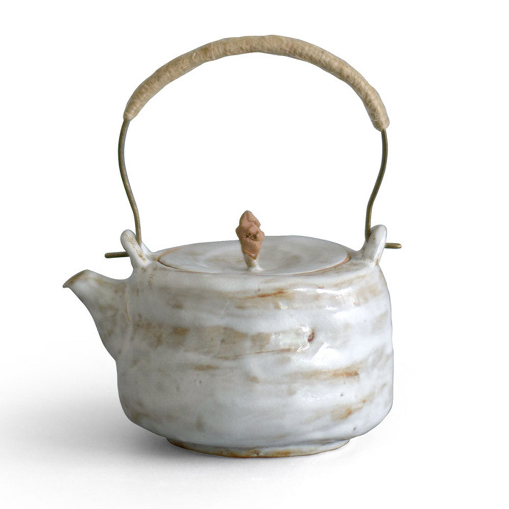 Handmade Japanese Coarse Pottery Teapot - Traditional Clay Teapot for Loose Leaf Tea Brewing | Perfect for Tea Ceremonies, Home Use & Gift Giving