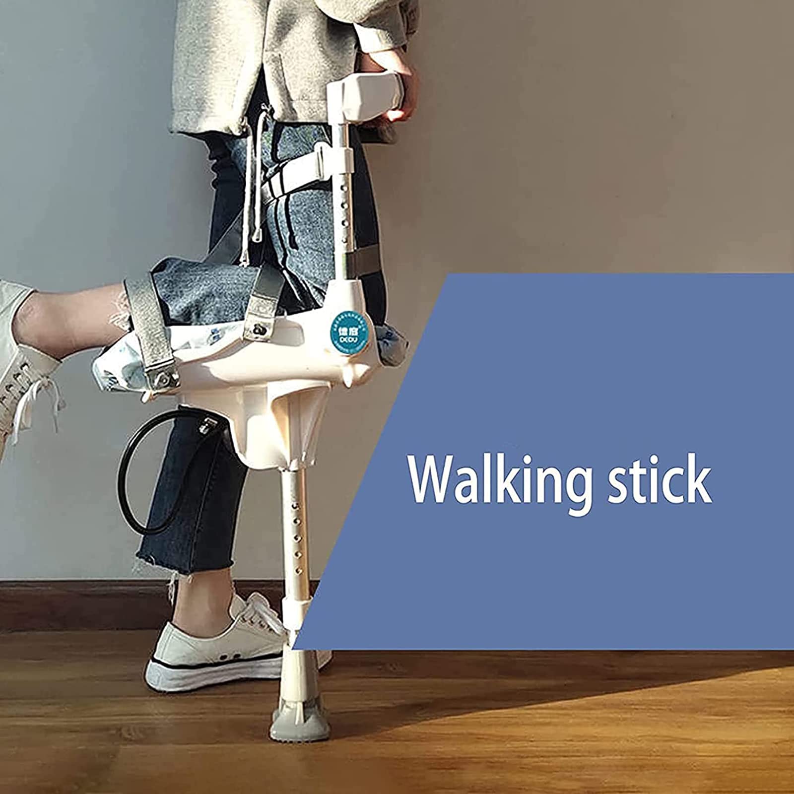 UZIAH Hands Free Knee Crutch - Pain Relief Mobility Aid for Seniors & Disabled - Alternative to Traditional Crutches for Injury, Ankle Fracture & Knee Support - Ideal for Daily Use, Recovery & Post-Surgery Mobility