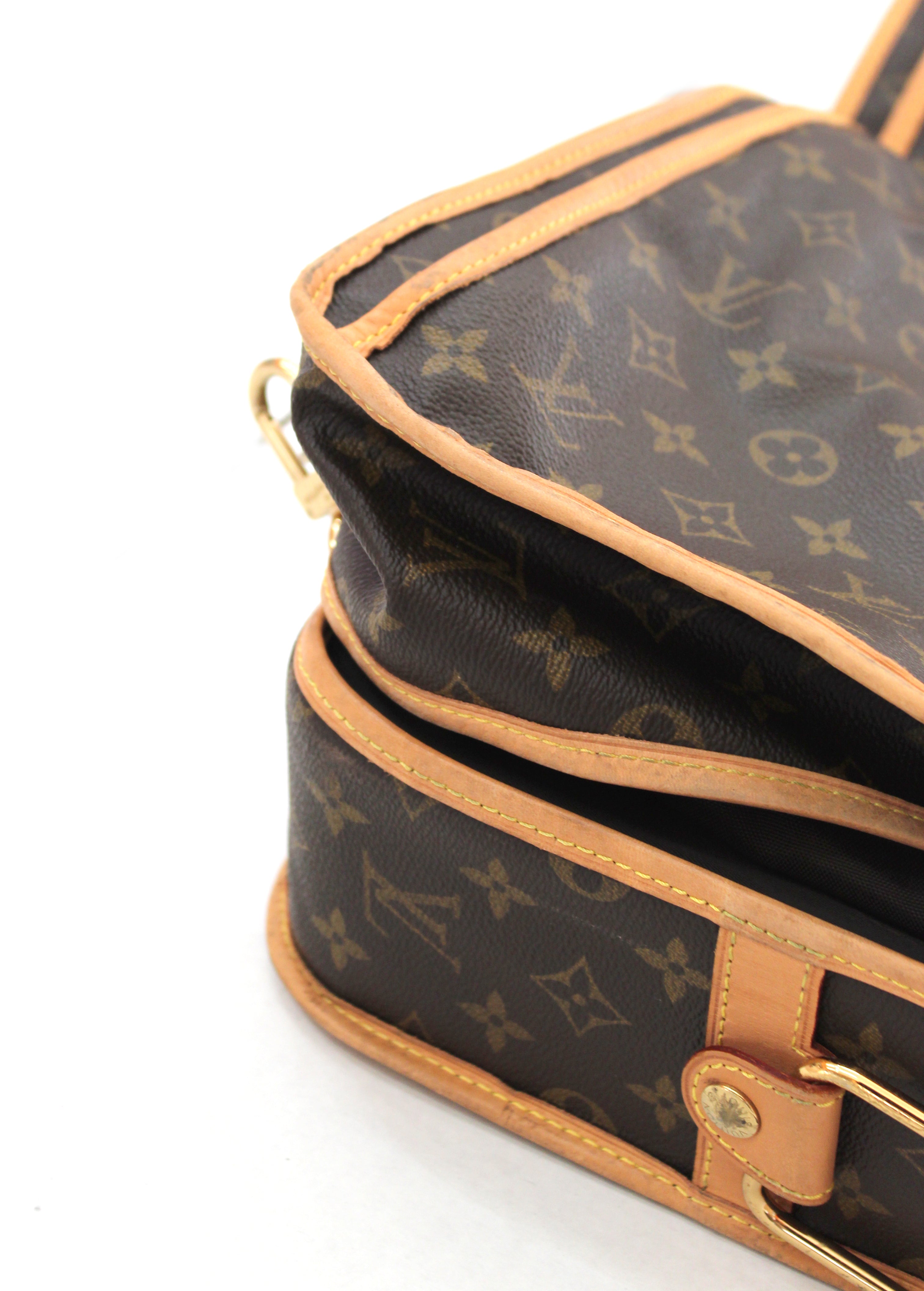 Authentic Louis Vuitton Garment Luggage Bag - Brown Monogram Canvas & Leather Travel Duffle - Perfect for Weekend Getaways, Business Trips & Luxury Vacations