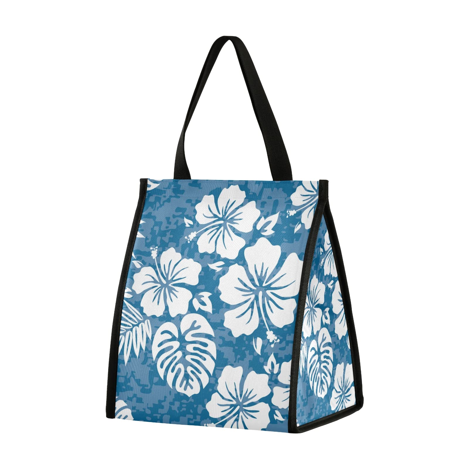 Aloha Hawaiian Floral Insulated Lunch Bag - Waterproof Lunch Tote for Men & Women - Perfect for Work, Office, School & Picnics - Adult & Kids Reusable Lunch Box