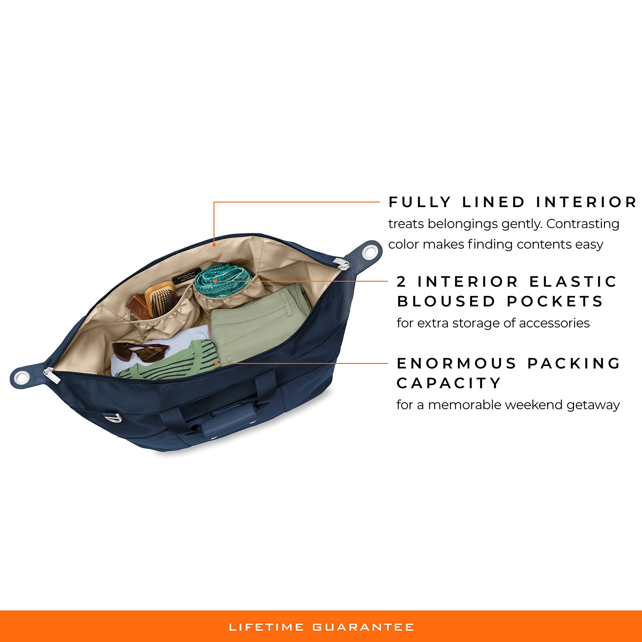 Briggs & Riley Premium Travel Duffel Bag - Water-Resistant Carry-On Luggage for Gym, Work & Weekend Trips | Durable Business & Leisure Travel Gear
