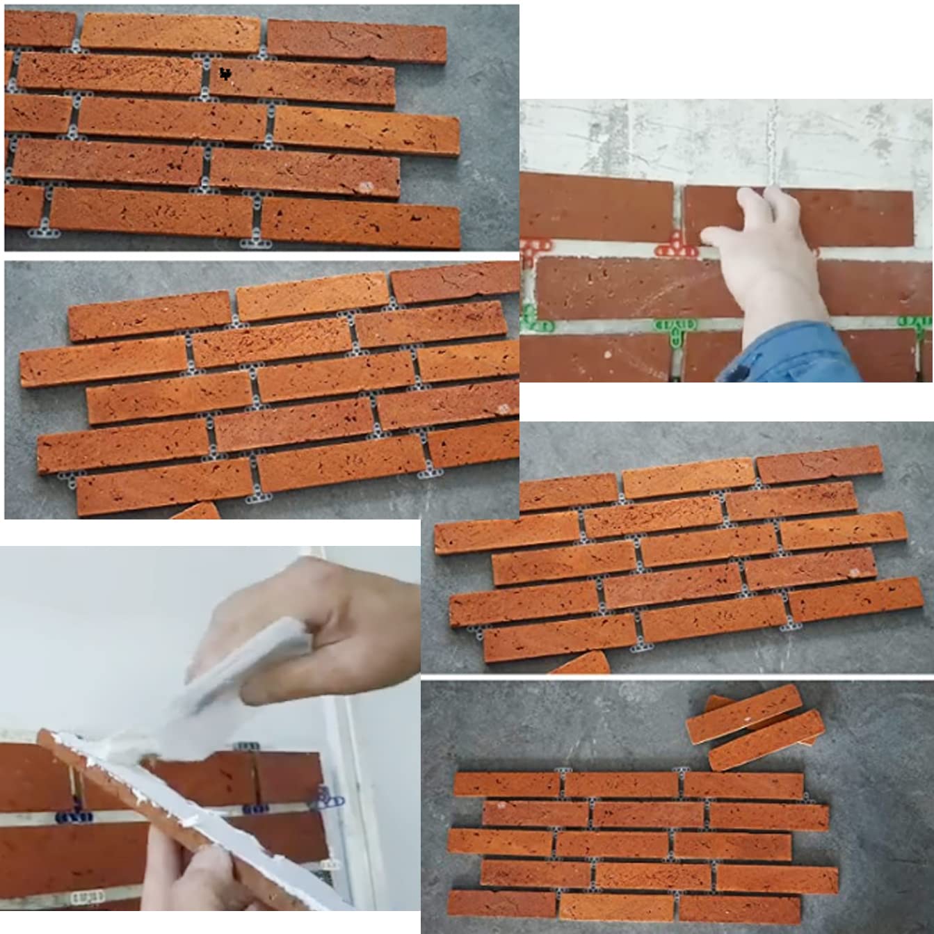 50PCS 3/8 inch Brick Spacers - Masonry Wall Spacers for Bricklaying, Stone Walls & Tile Leveling - Deck Board Paver Spacer Clips for Professional Construction & DIY Projects - Perfect for Patios, Walkways & Landscaping