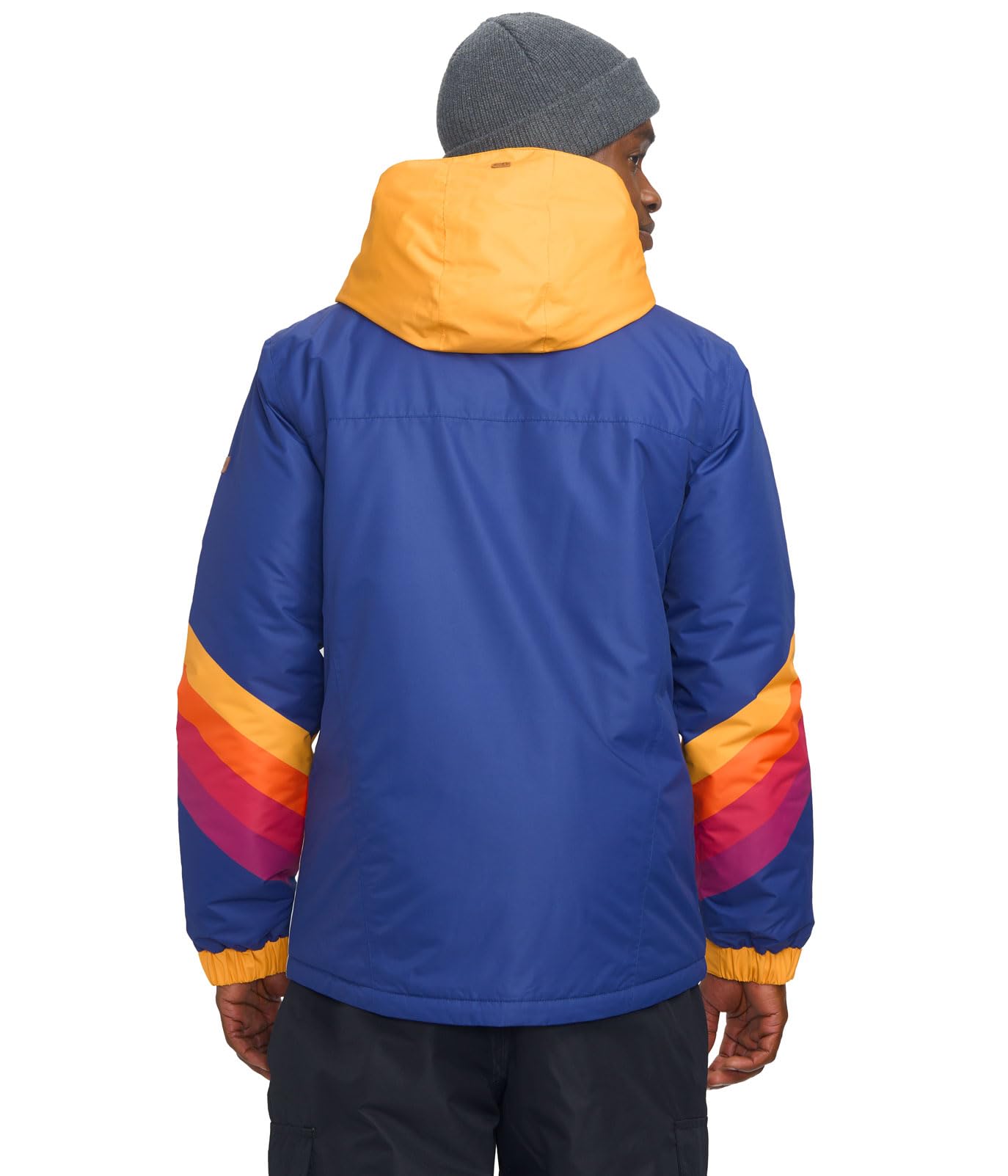 Fun & Colorful Men's Ski Jackets - Waterproof Hooded Snow Jackets for Adults | Tipsy Elves Après Ski Outerwear | Perfect for Winter Sports, Snowboarding & Mountain Adventures