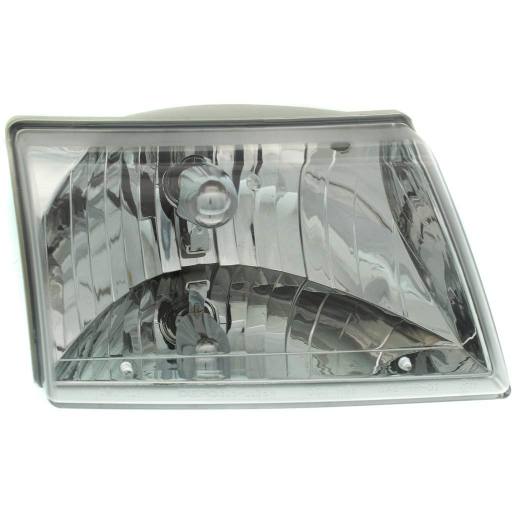 2001 Mazda B2500 Passenger Side Headlight Assembly - CAPA Certified Halogen Replacement (Part #MA2503117, 1FAA51030) - Perfect for Night Driving & Off-Road Adventures