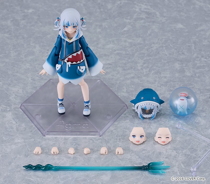 Figma #618 Gawr Gura Hololive Production Action Figure - Collectible Anime PVC Statue for Fans & Decor | Perfect for Display, Gaming Rooms & Anime Collections