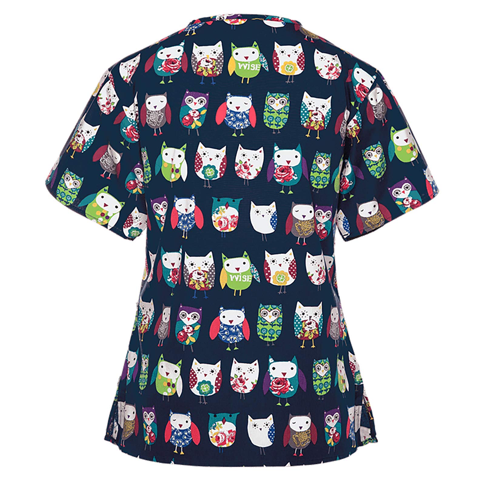 Women's Summer Short Sleeve V-Neck Tunic Tops - Casual Work Blouse & Thanksgiving Shirt for Office, Party & Holiday Outfits