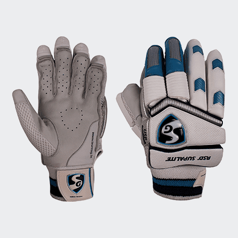 SG Rsd Supalite Cricket Batting Gloves Right Hand - Premium Leather Protection for Cricket Players - Perfect for Practice & Match Play