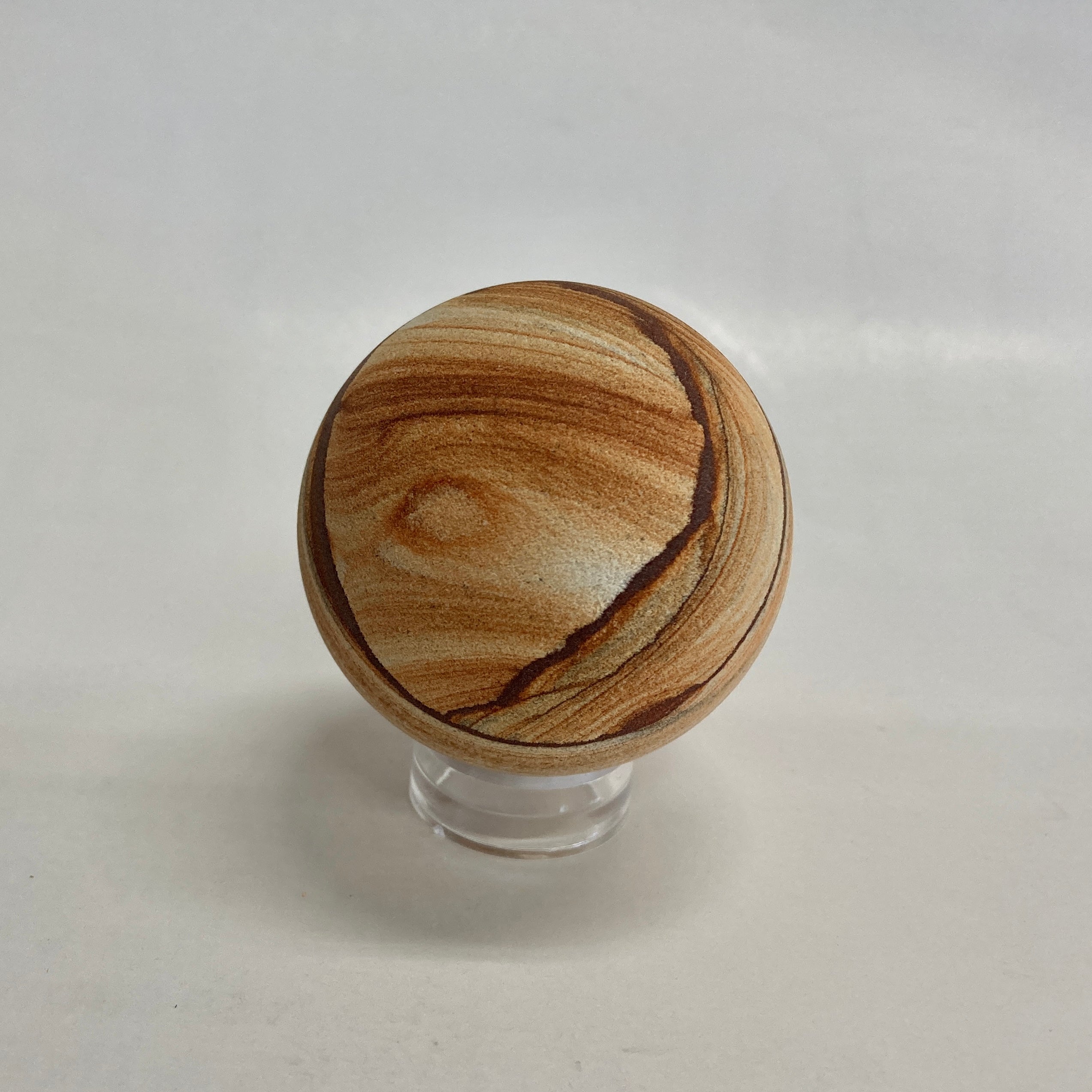 Natural Sandstone Sphere - Handcrafted Decorative Stone Ball for Home & Office Decor | Feng Shui, Meditation & Yoga Accessory
