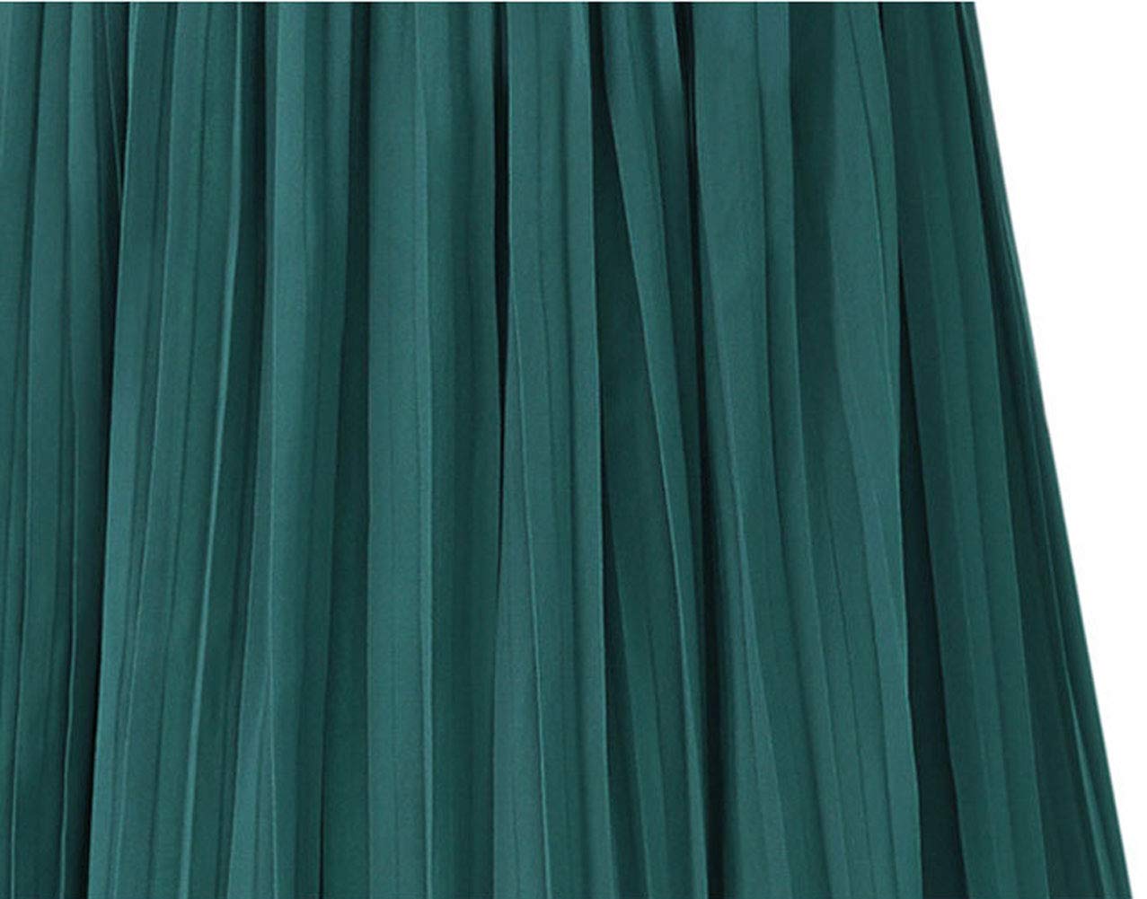 CHARTOU Women's Loose Chiffon Elastic Waist Pleated Cropped Wide Leg Palazzo Pants - Comfortable Summer Casual Trousers for Work, Travel & Beach Outfits
